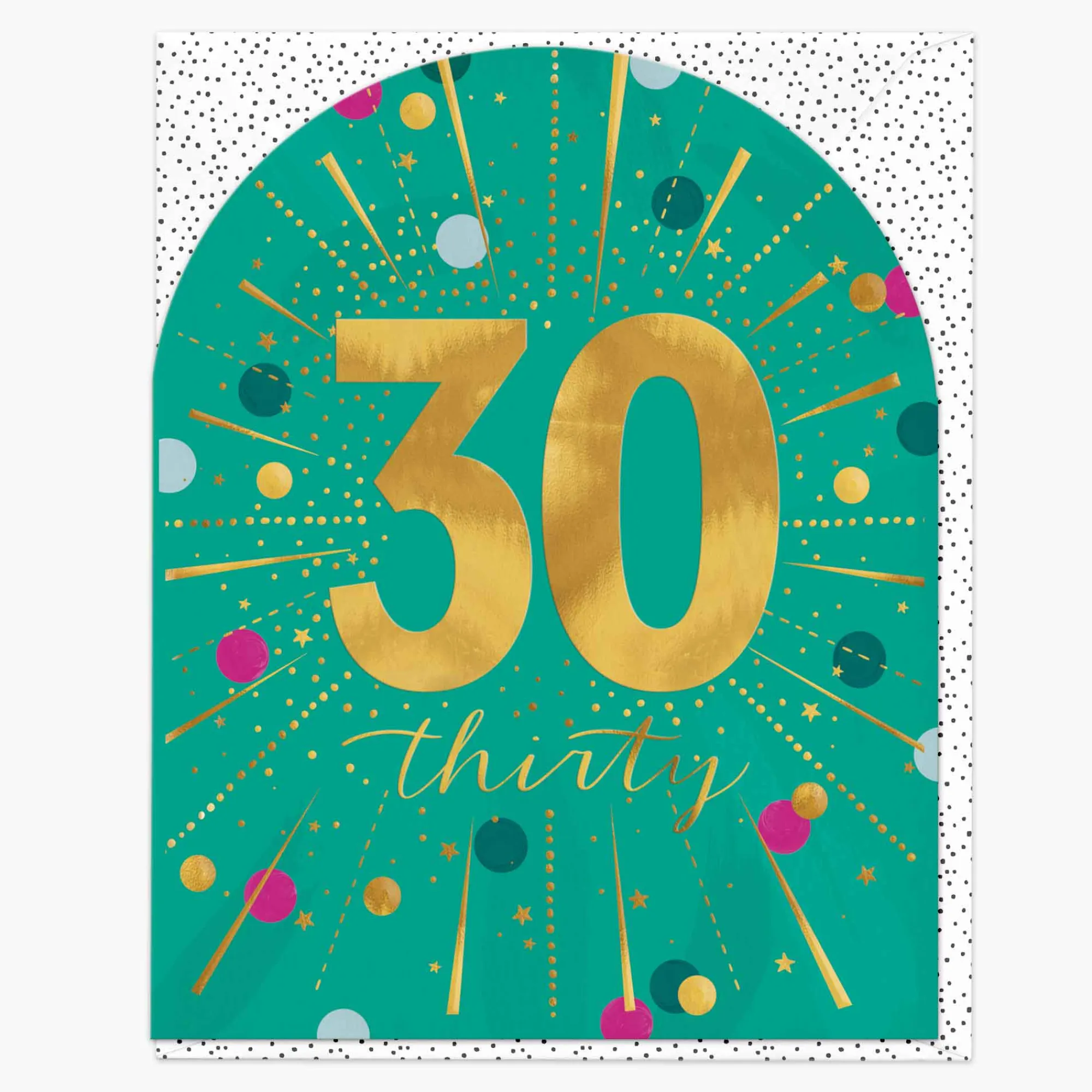 Birthday|By Age*Whistlefish 30 Burst Birthday Card
