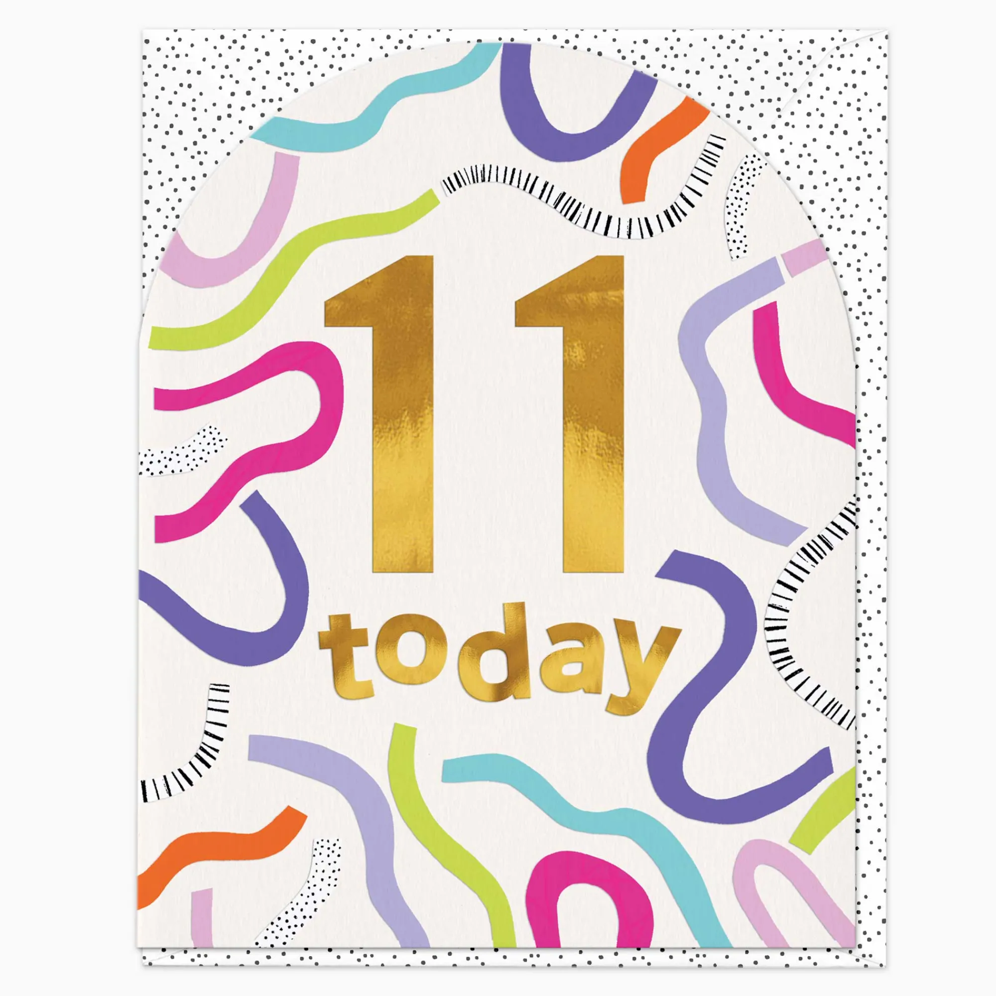 Birthday|By Age*Whistlefish 11 Today Streamer Birthday Card