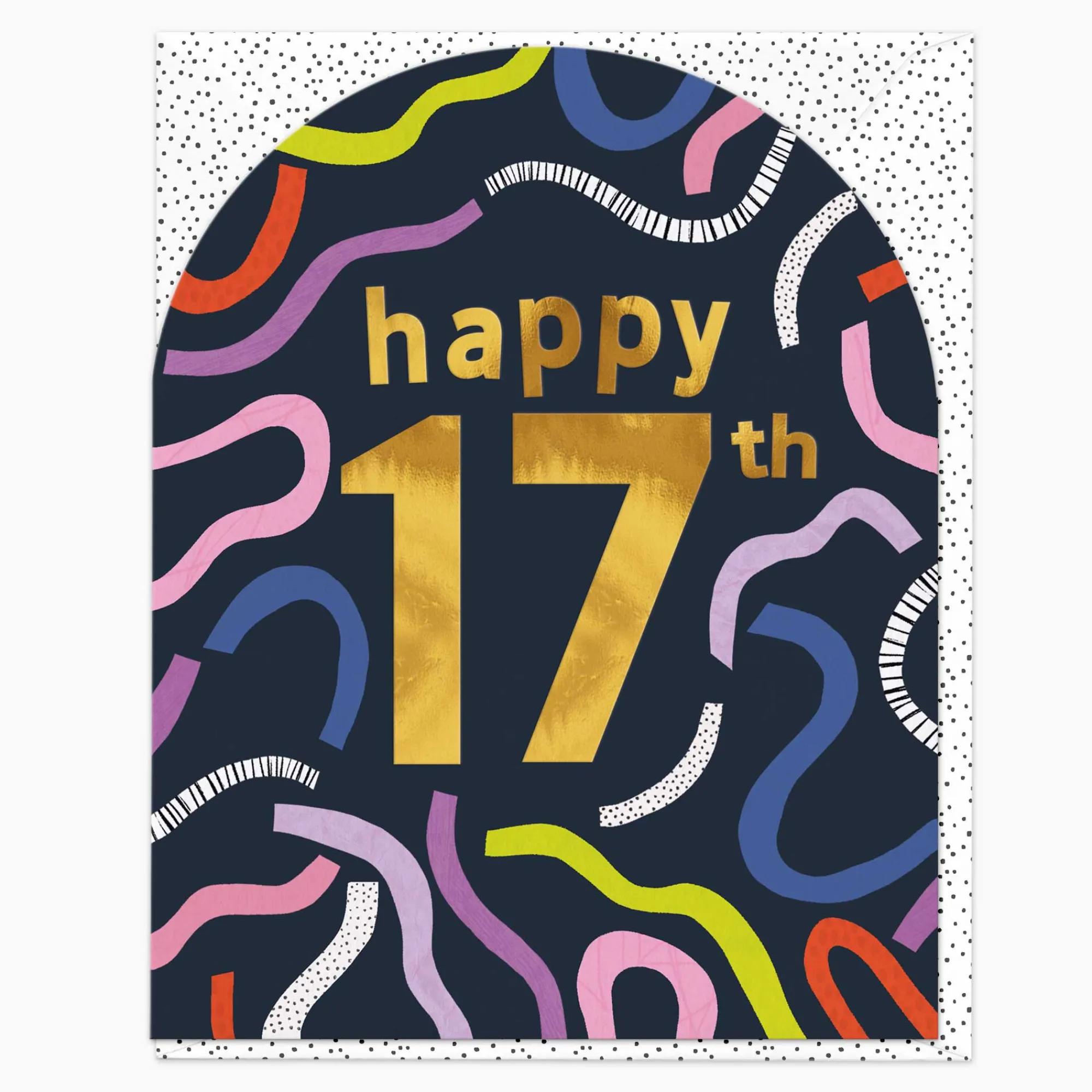 Birthday|By Age*Whistlefish 17 Today Streamer Birthday Card