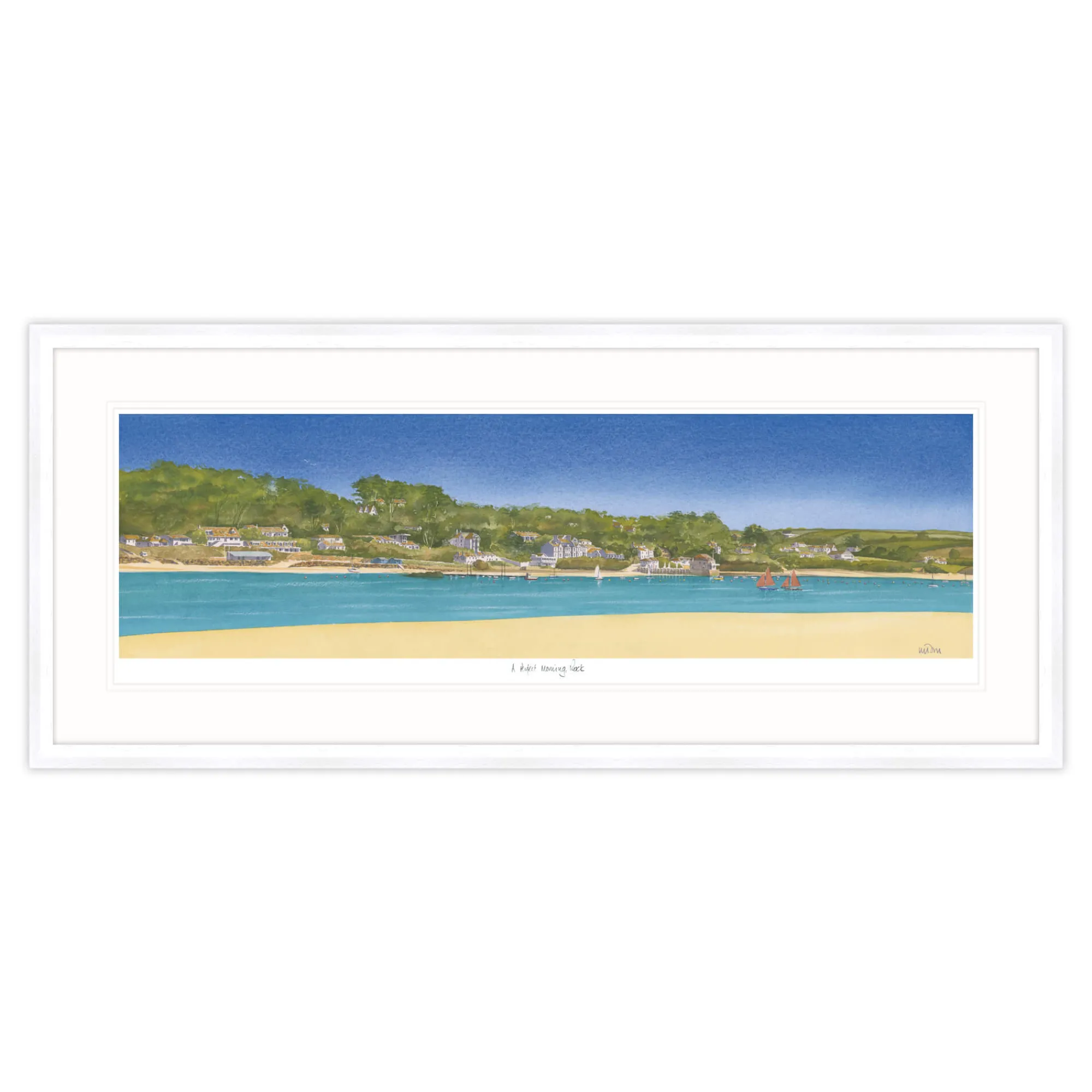 Cornwall|Coastal Scenes*Whistlefish A Perfect Morning, Rock Framed Print