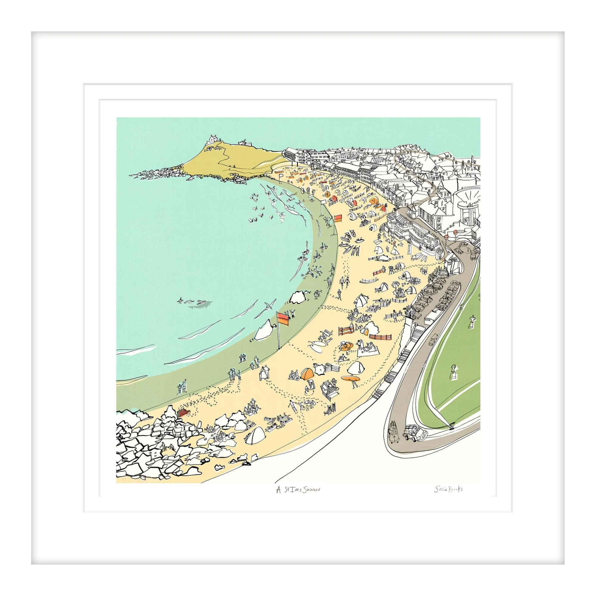 St Ives|Cornwall*Whistlefish A St Ives Summer Framed Print