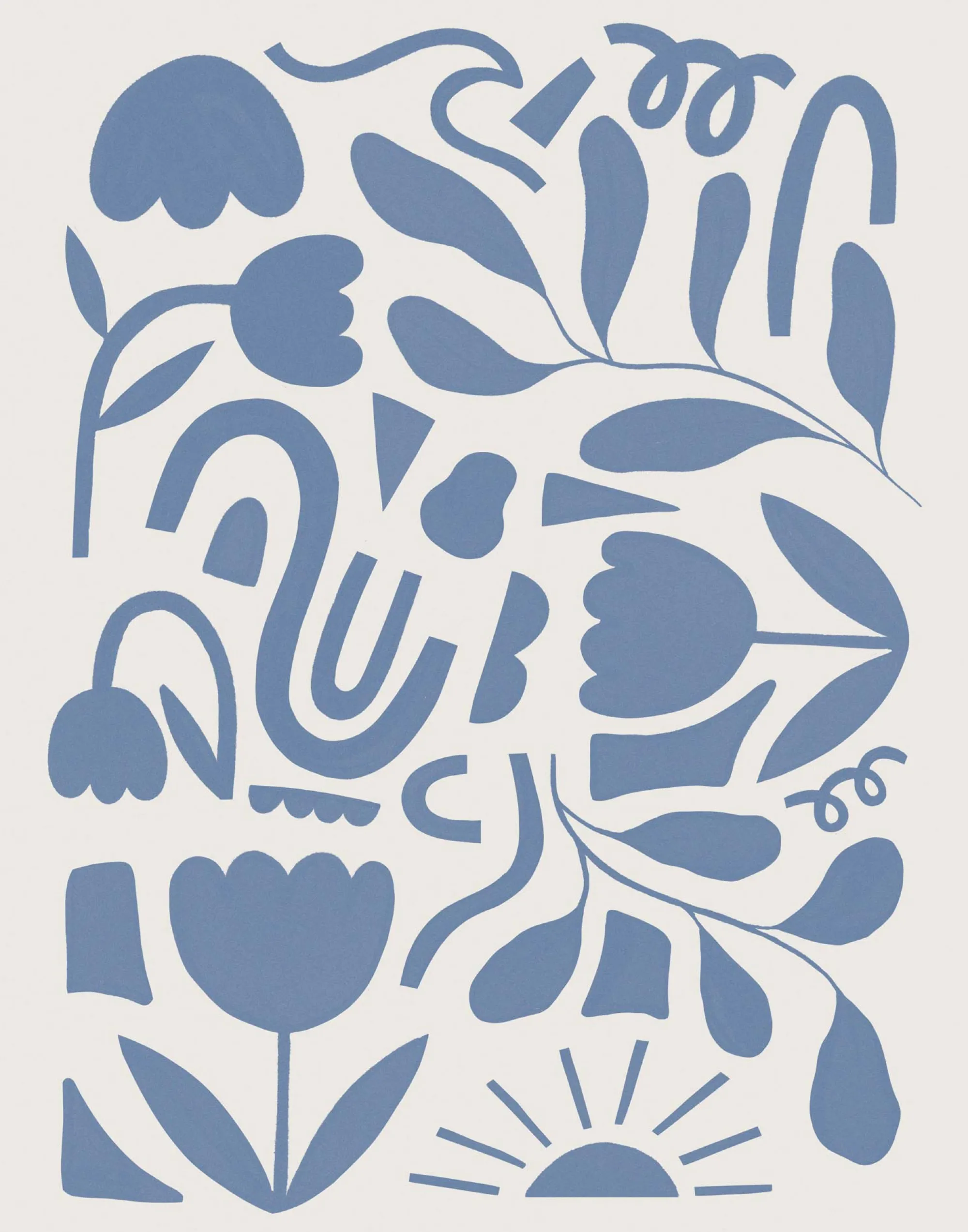 Floral & Flowers|Featured Artwork*Whistlefish Abstract Blooms Framed Print
