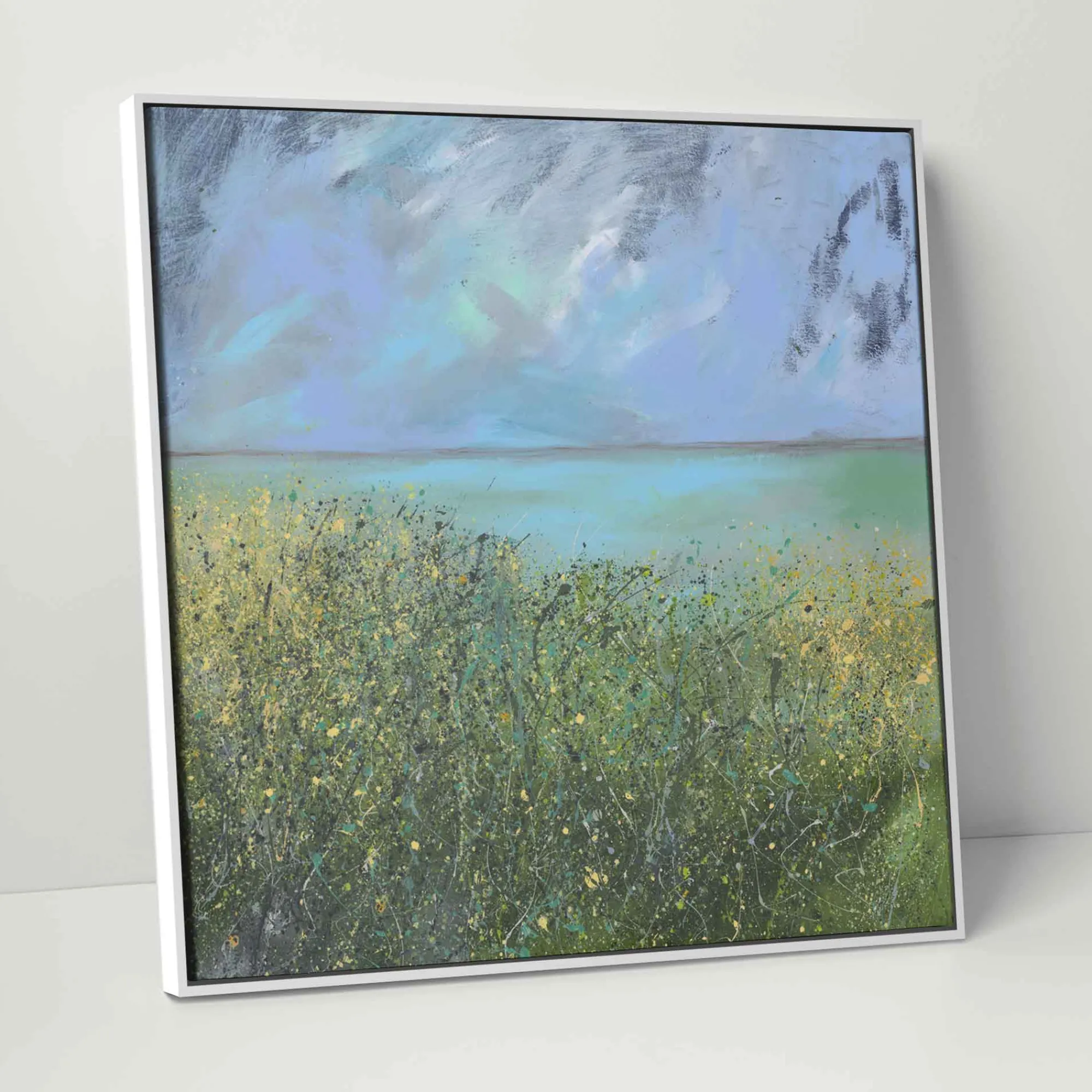 Coastal Scenes|Framed Canvas*Whistlefish Aqua Waters Framed Canvas