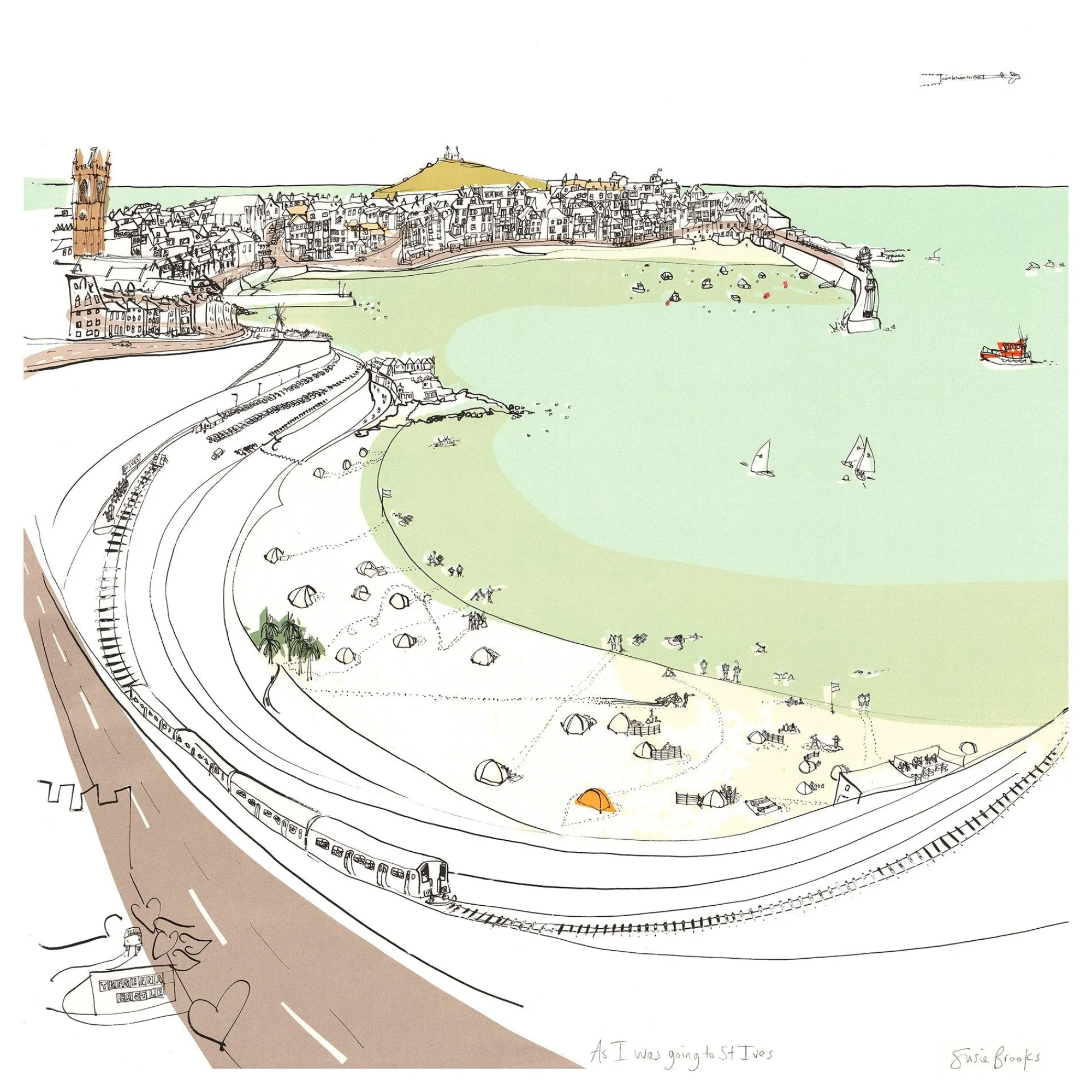 Unframed Prints*Whistlefish As I Was Going To St Ives Art Print