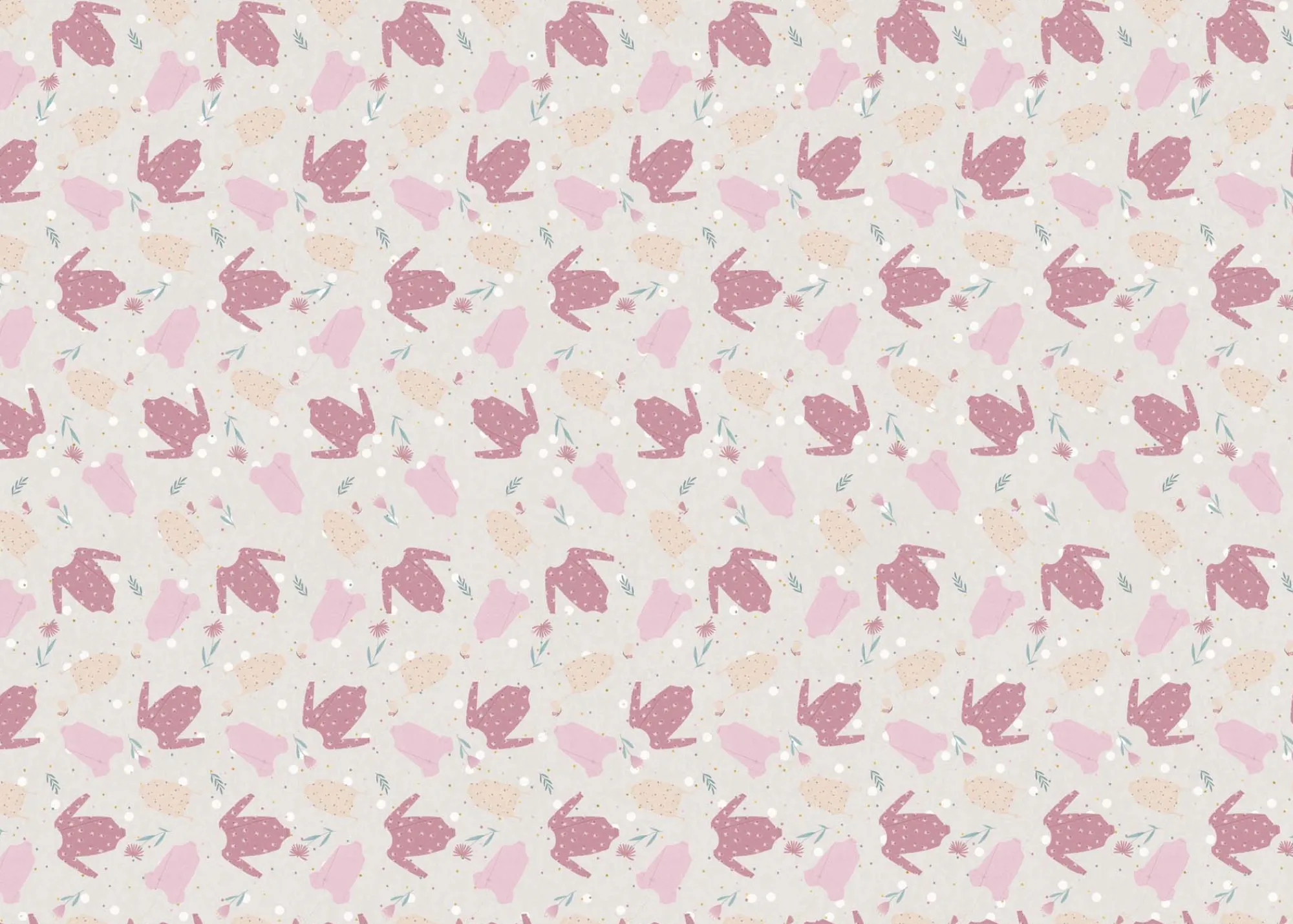 Gift Wrap|New Baby*Whistlefish Baby Girl Grows Wrapping Paper