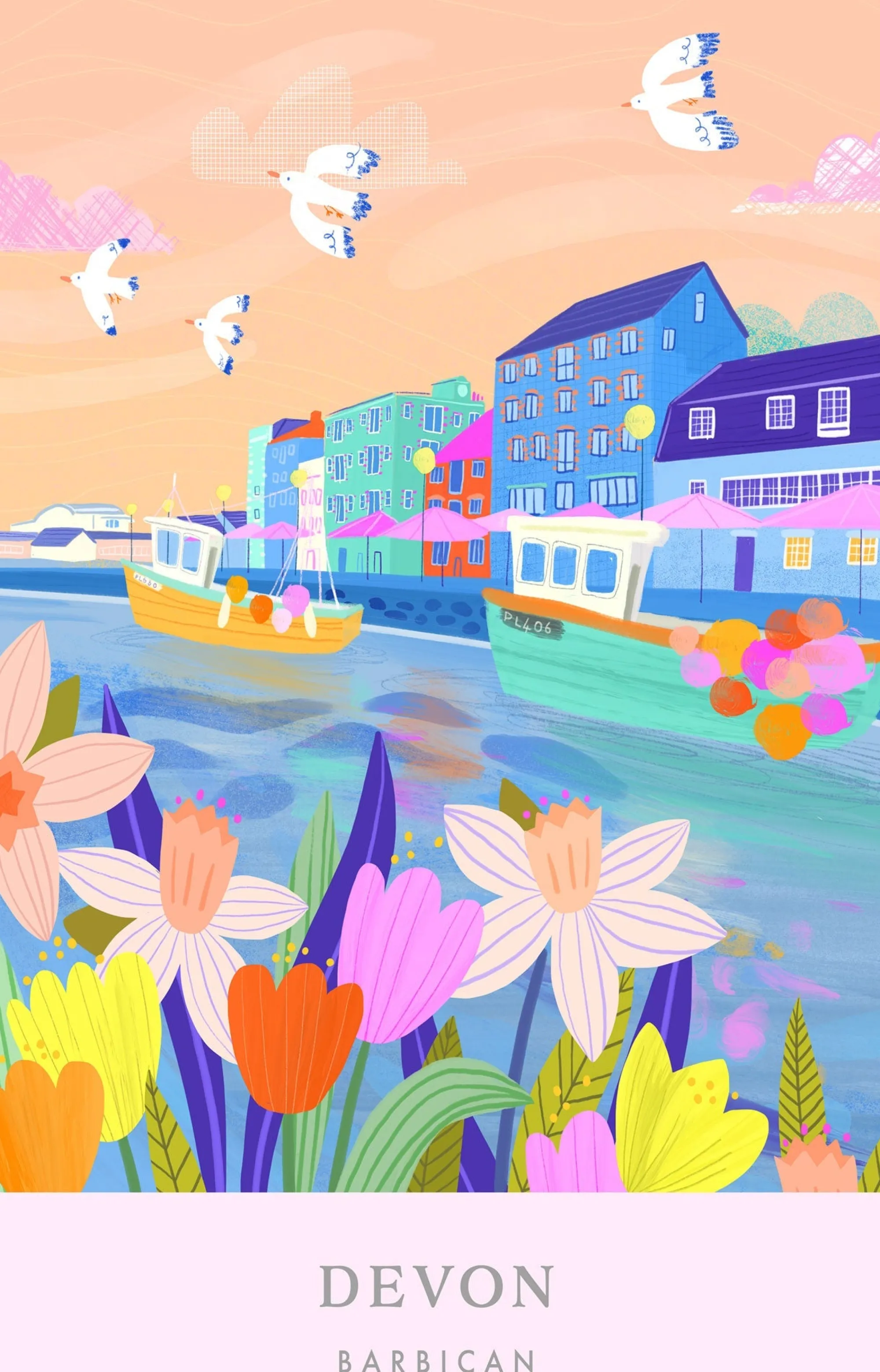 Unframed Prints*Whistlefish Barbican Brights Small Art Print