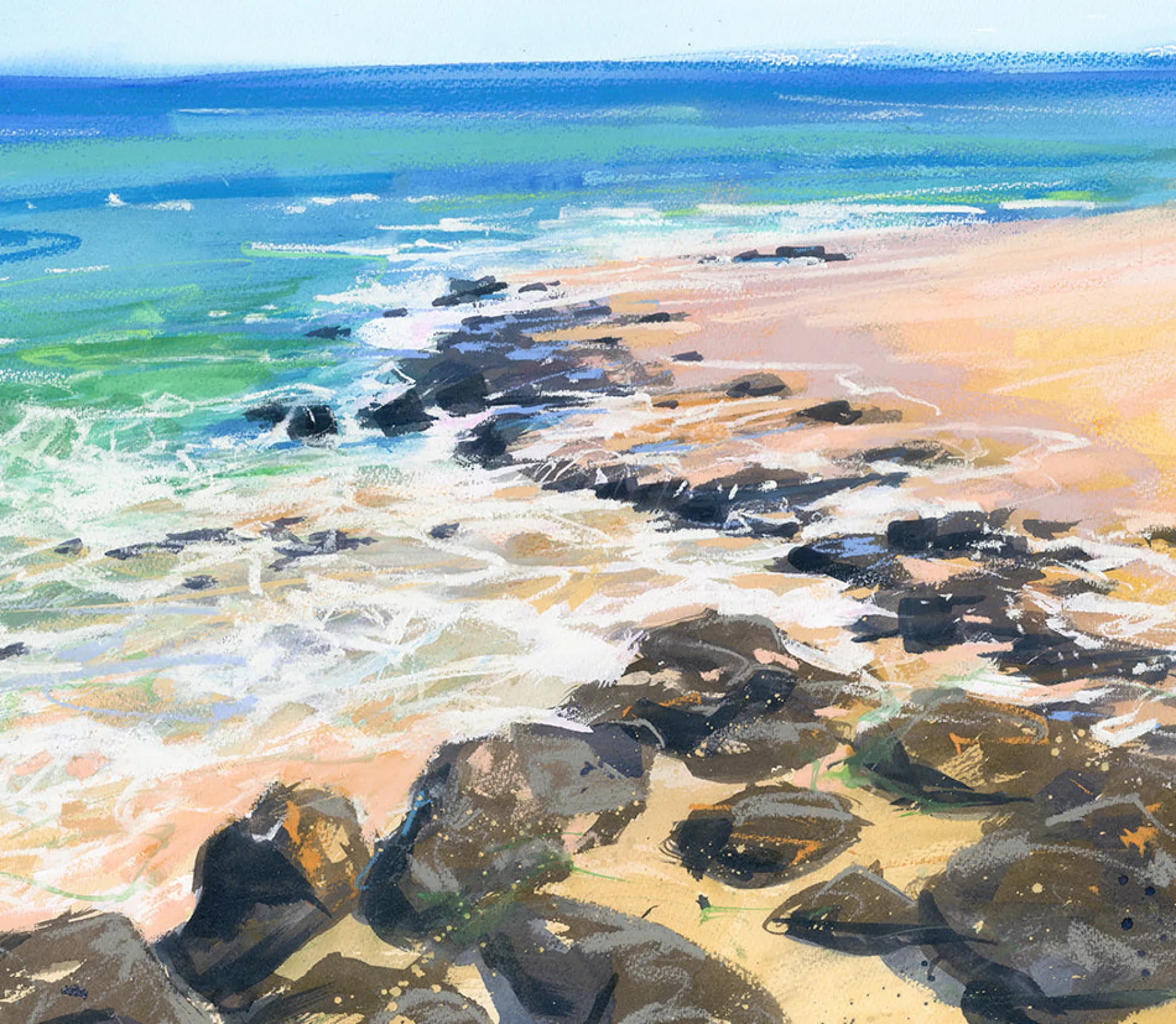 Unframed Prints*Whistlefish Beach Colours 2 Art Print