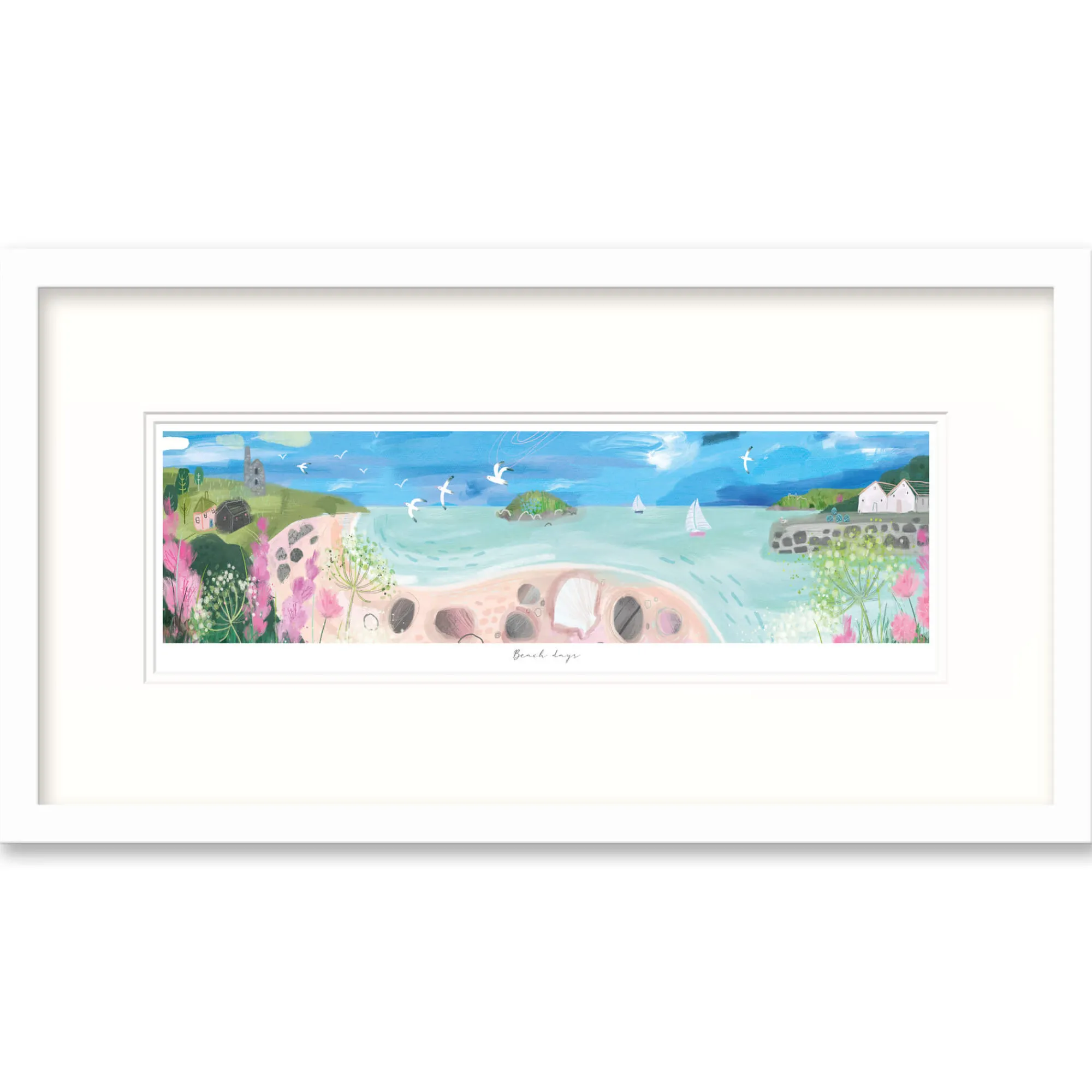 Framed Prints*Whistlefish Beach Days Framed Print