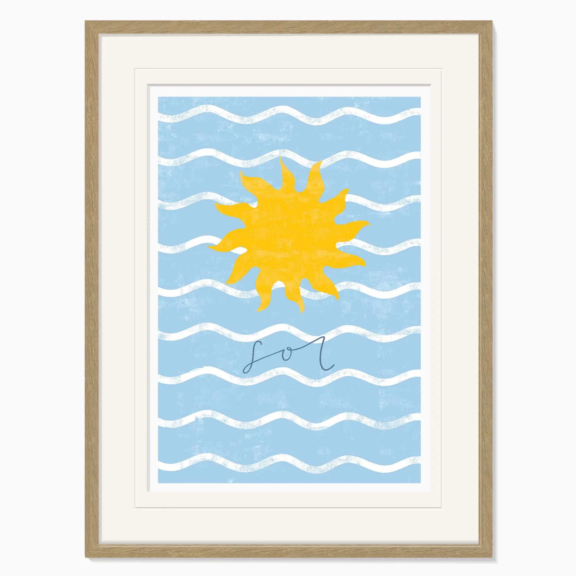 Framed Prints*Whistlefish Beach House Sun Large Framed Print