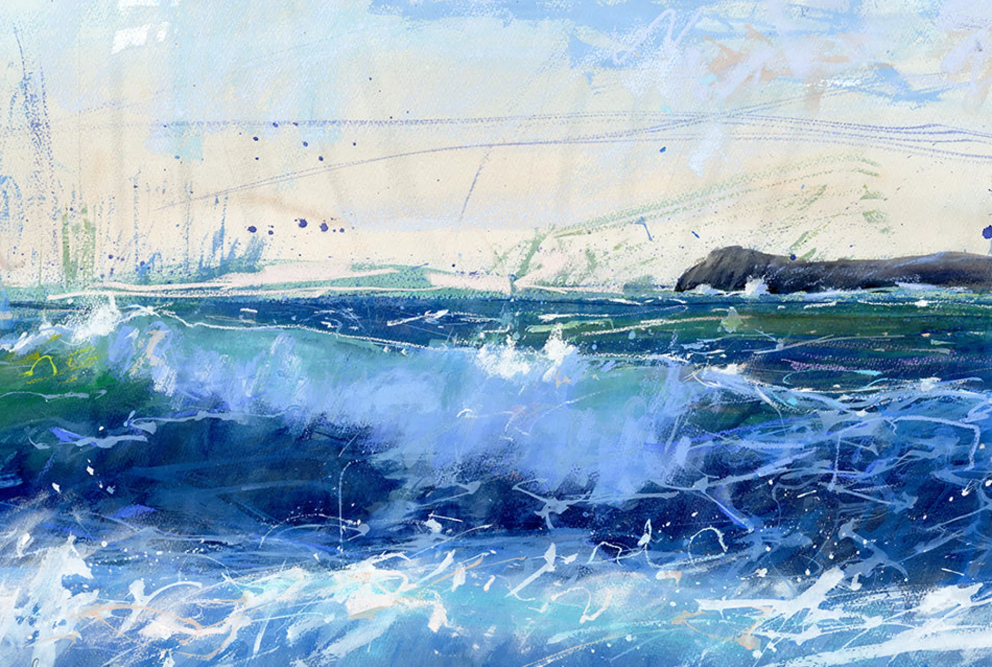 Unframed Prints*Whistlefish Big Sea Art Print