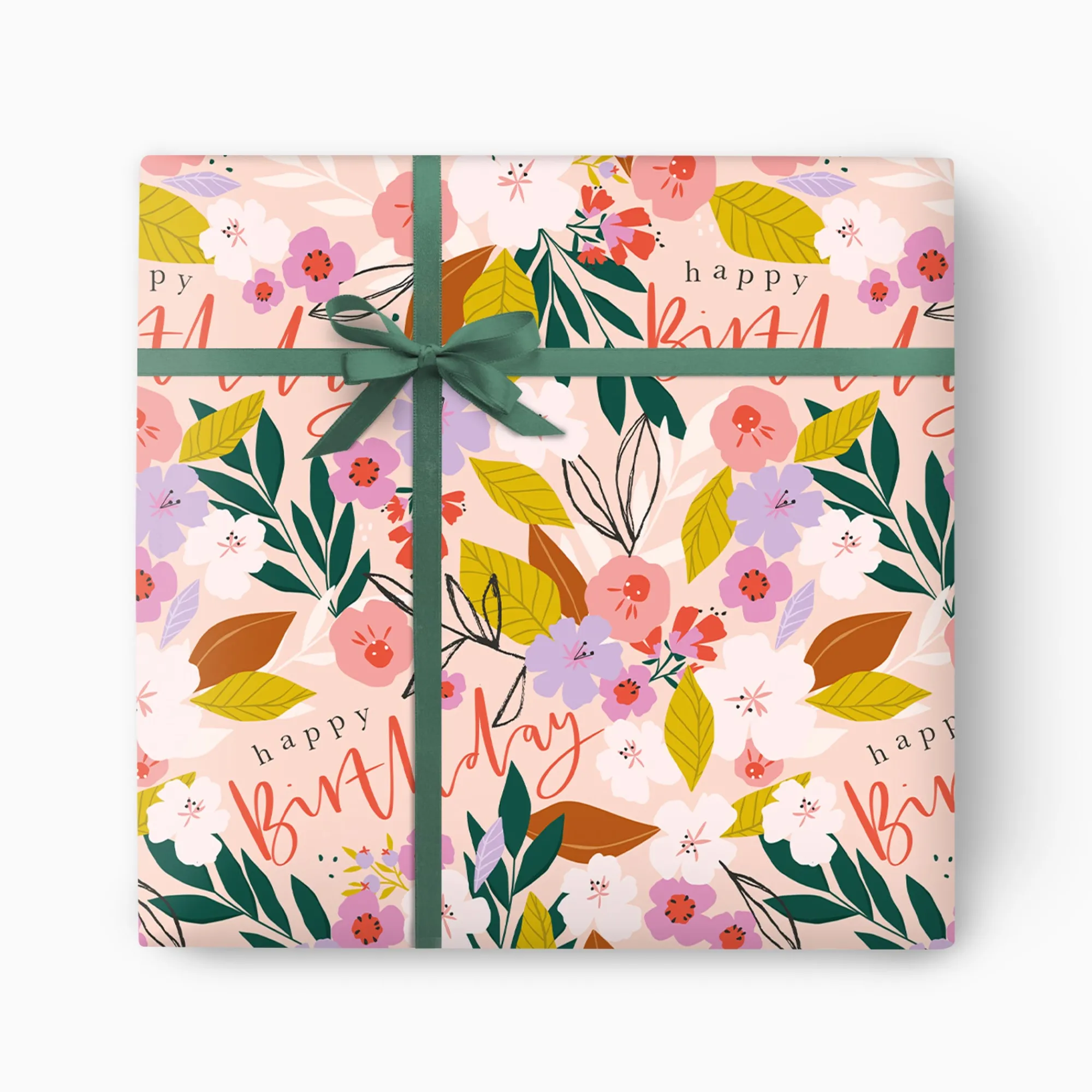 Gift Wrap|Birthday*Whistlefish Birthday Floral Wrapping Paper