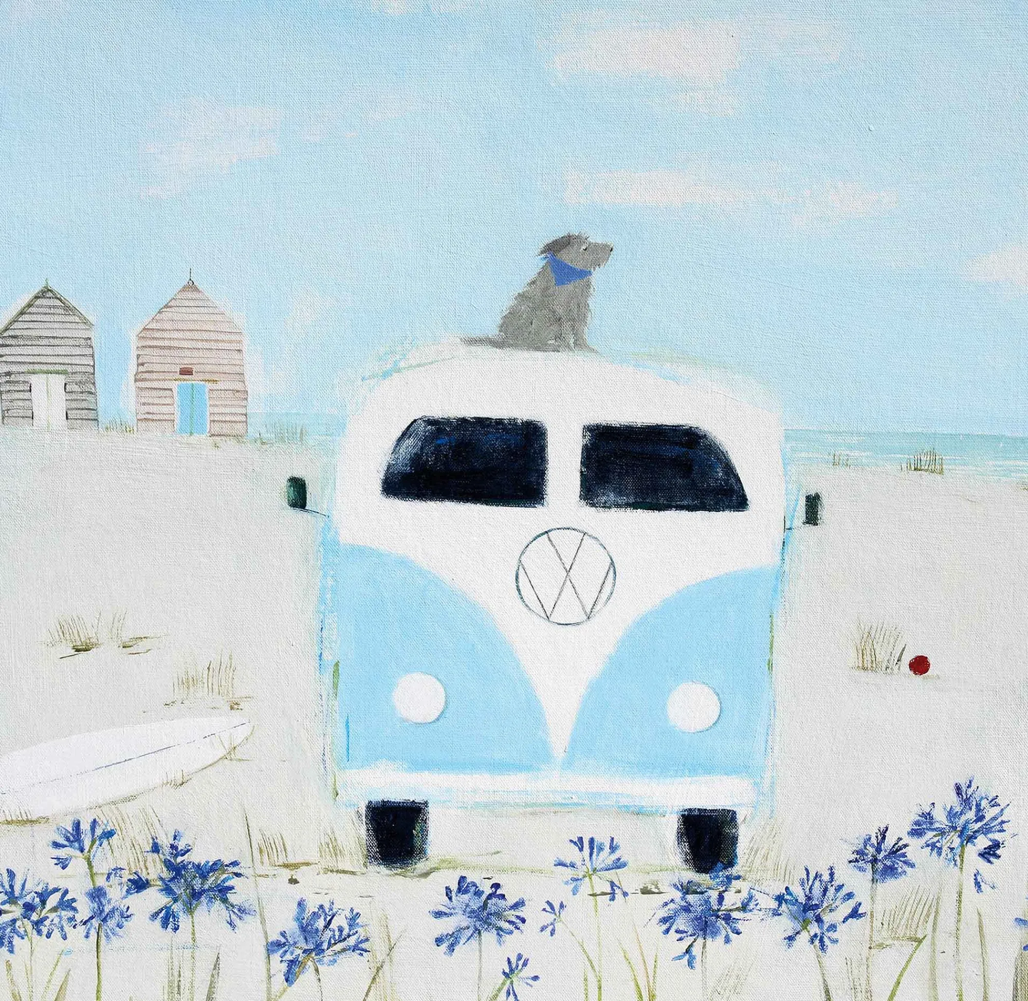 Unframed Prints*Whistlefish Blue Camper Art Print