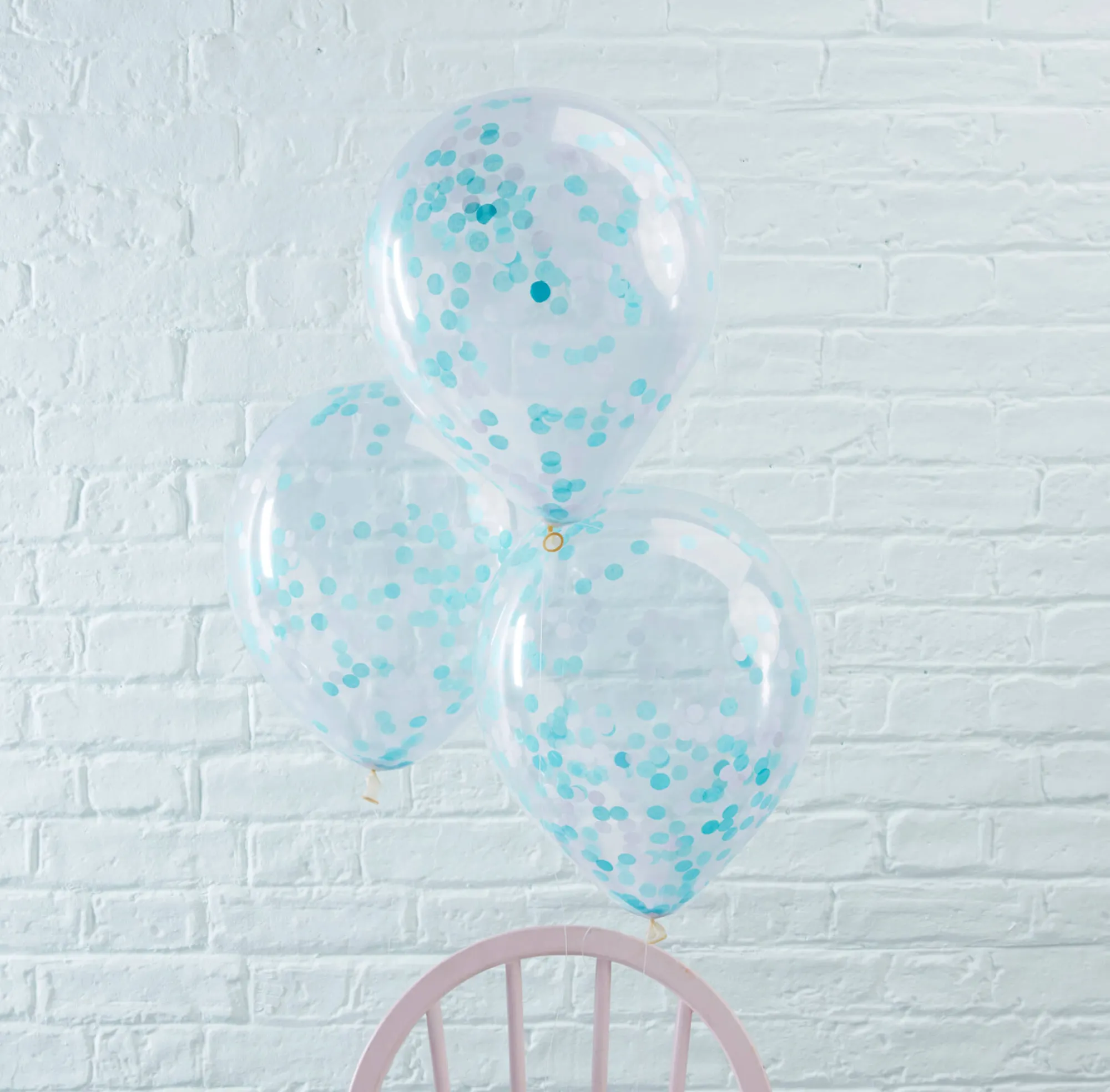 Confetti|Balloons*Whistlefish Blue Confetti Balloons