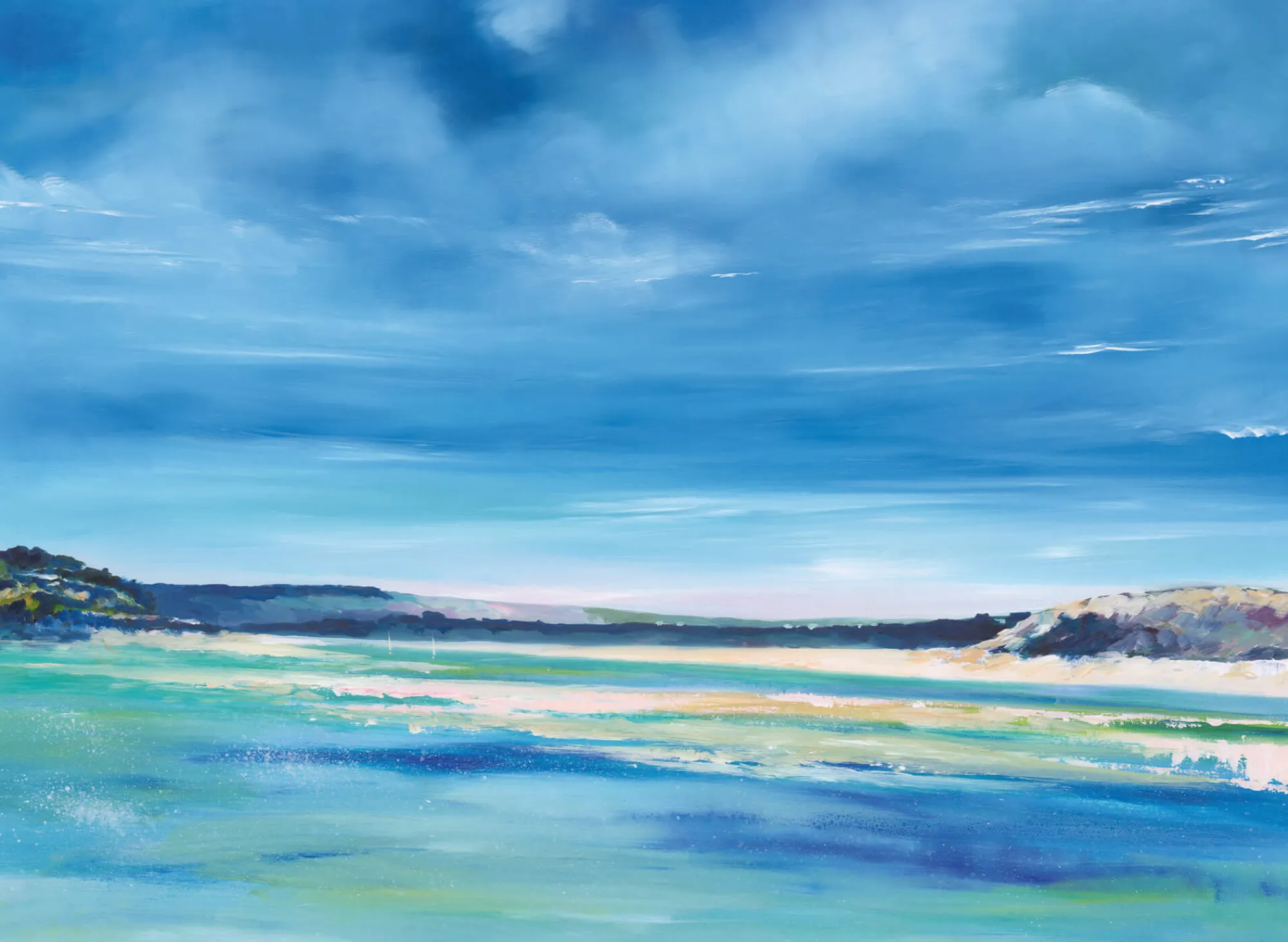 Unframed Prints*Whistlefish Blue Waters, Daymer Beach Art Print