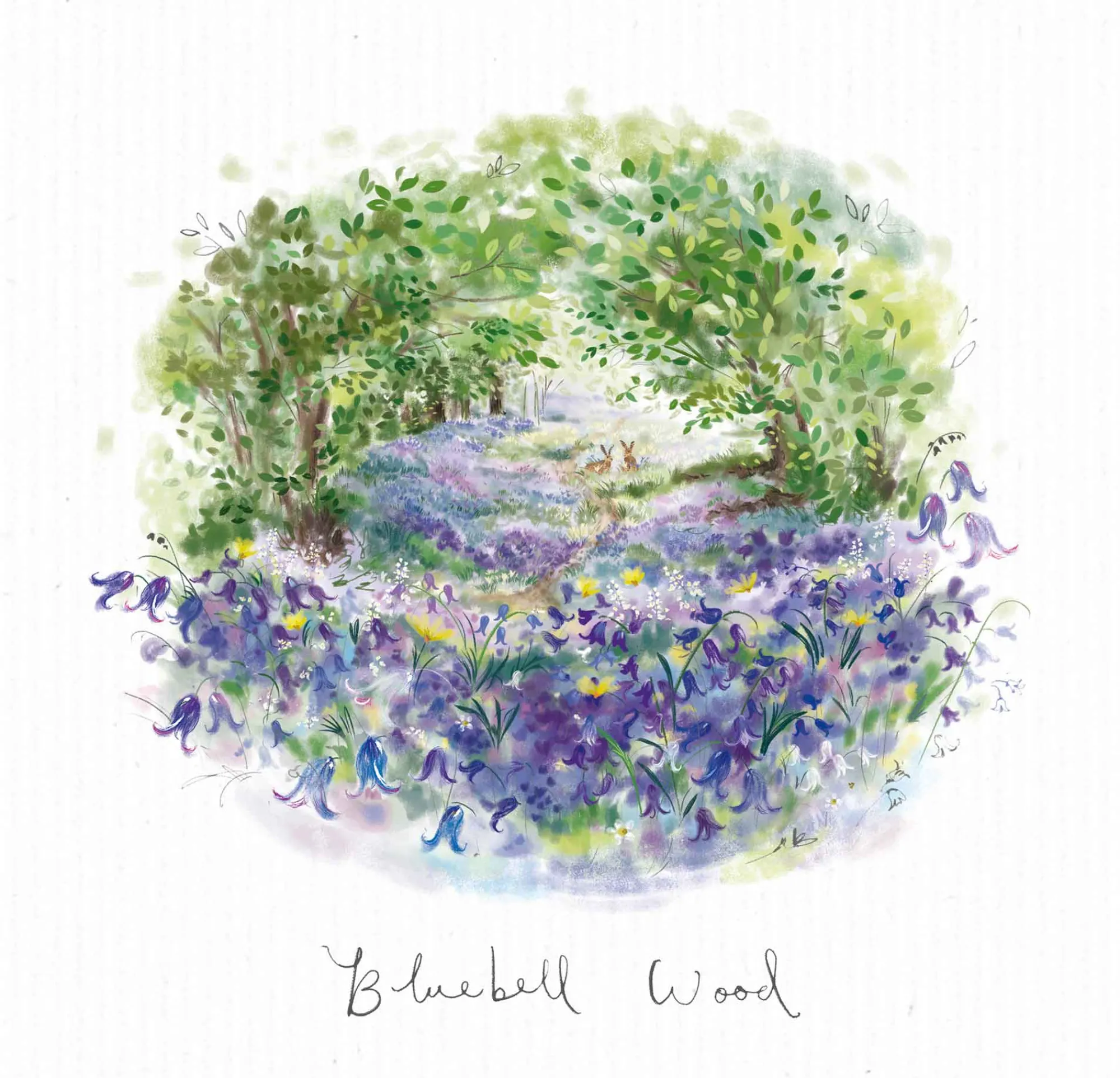 Unframed Prints*Whistlefish Bluebell Wood Dream View Sml Art Print