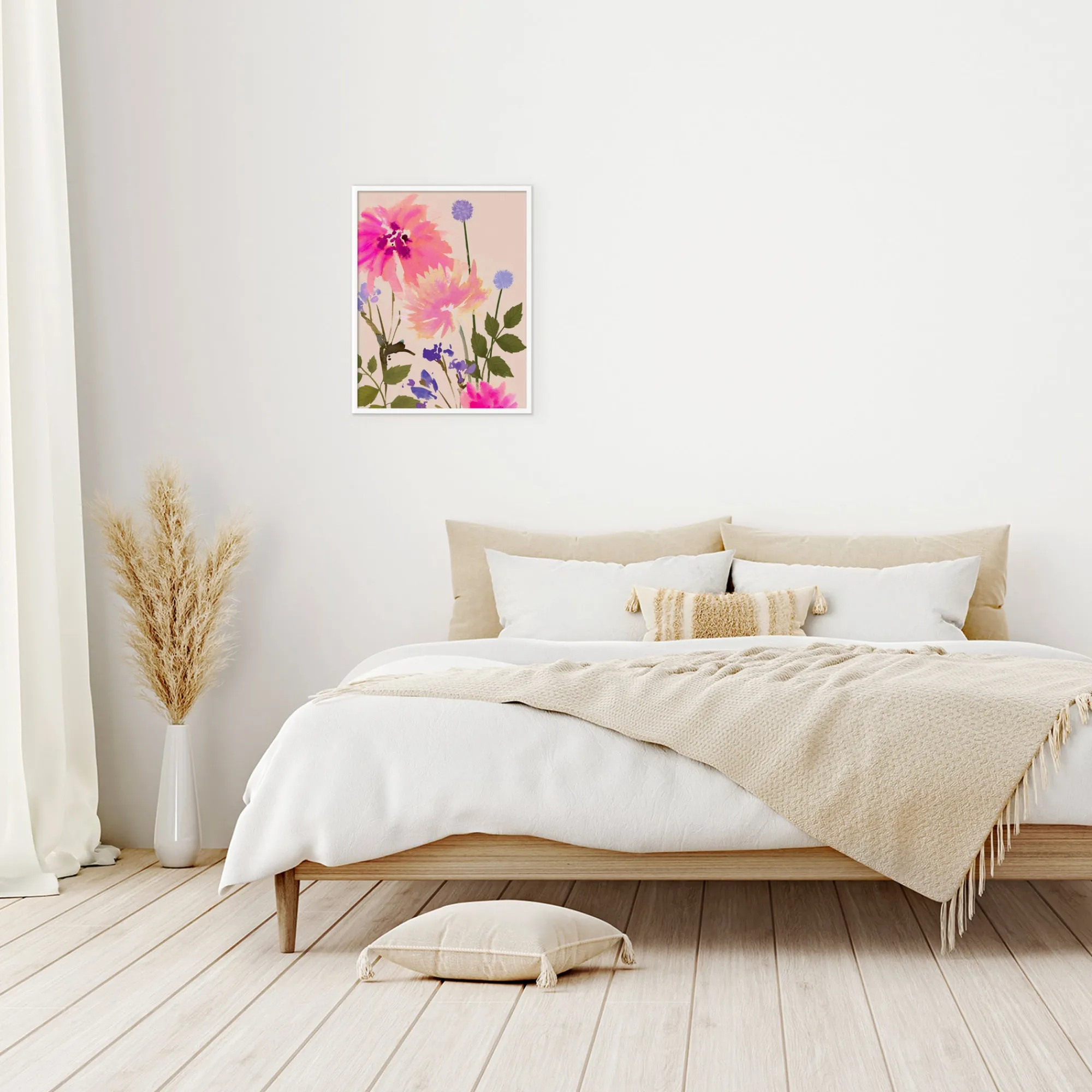 Floral & Flowers|Framed Prints*Whistlefish Blush Meadow Blooms Medium Framed Print