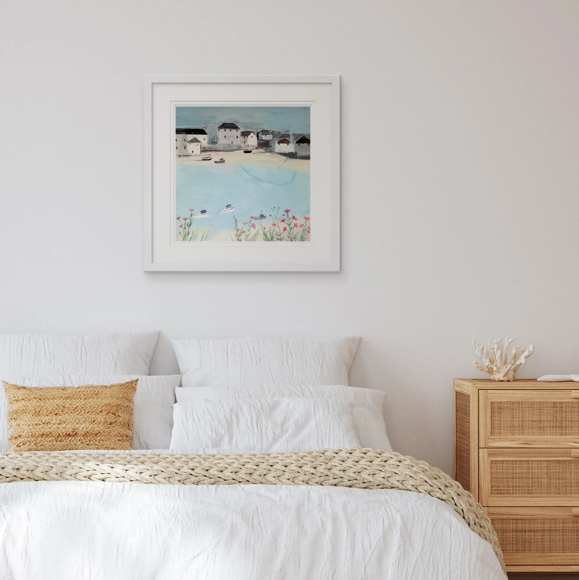 Floral & Flowers|Coastal Scenes*Whistlefish Bobbing Along Framed Print