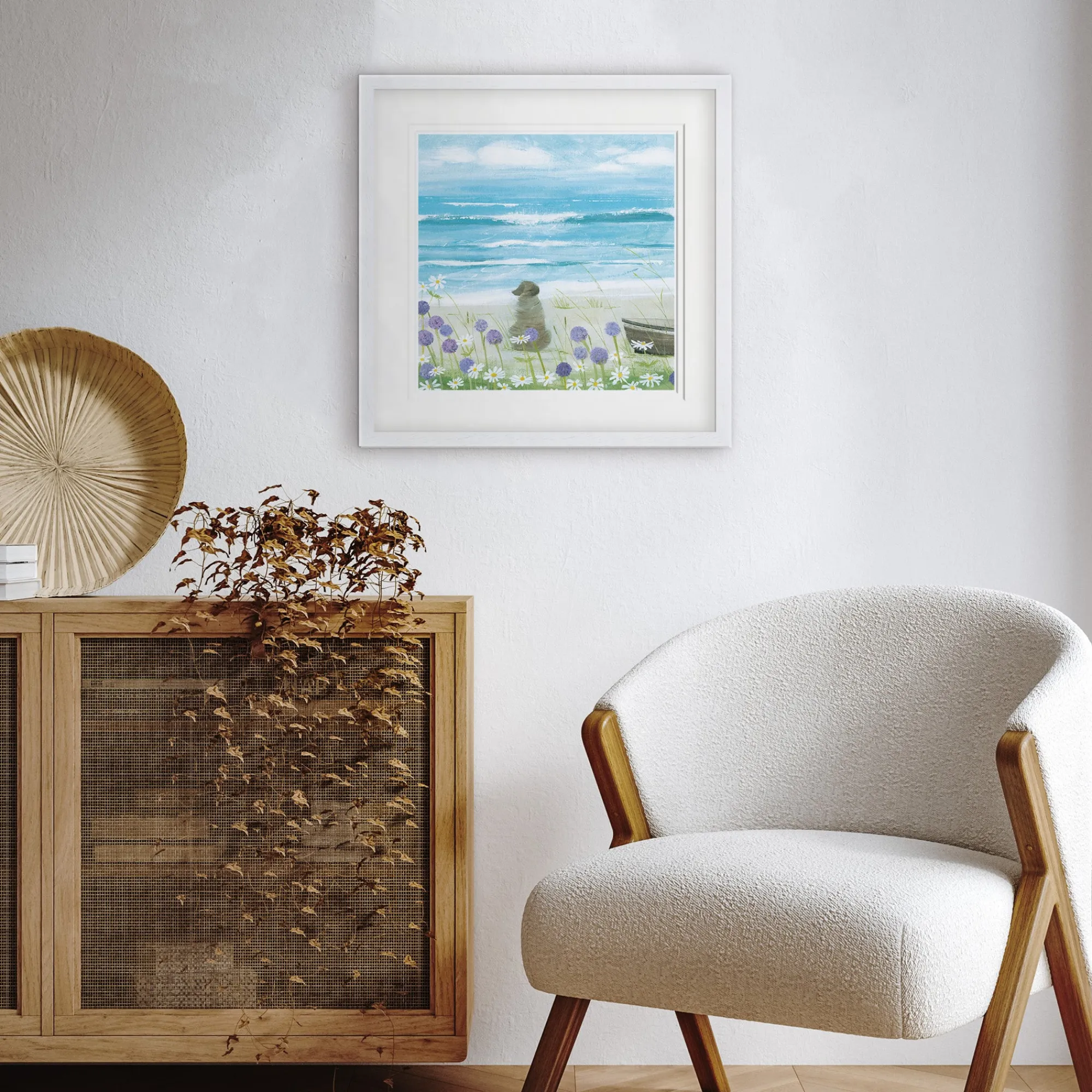 Floral & Flowers|Coastal Scenes*Whistlefish Breakers Framed Print