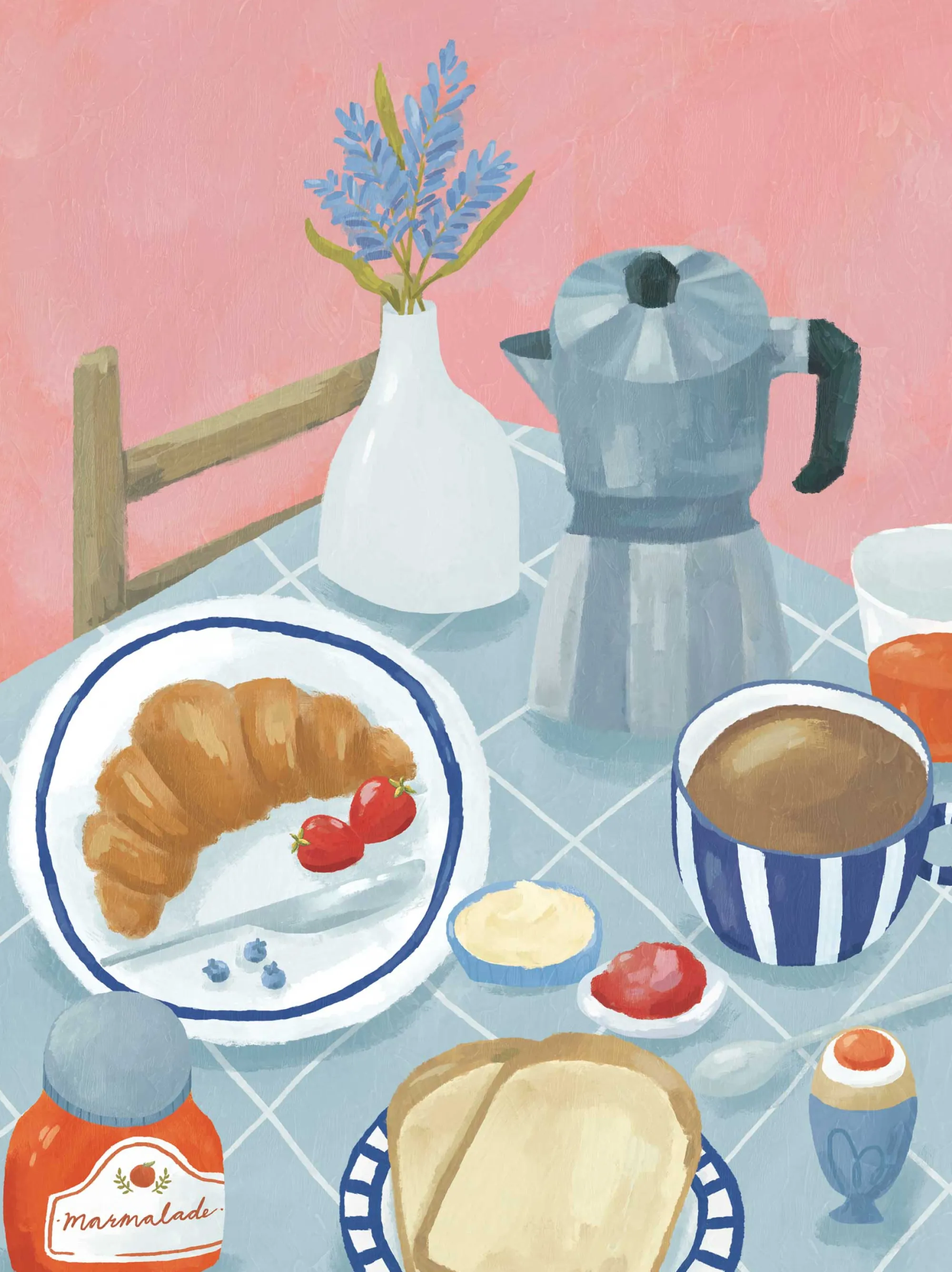 Unframed Prints*Whistlefish Breakfast Table Art Print
