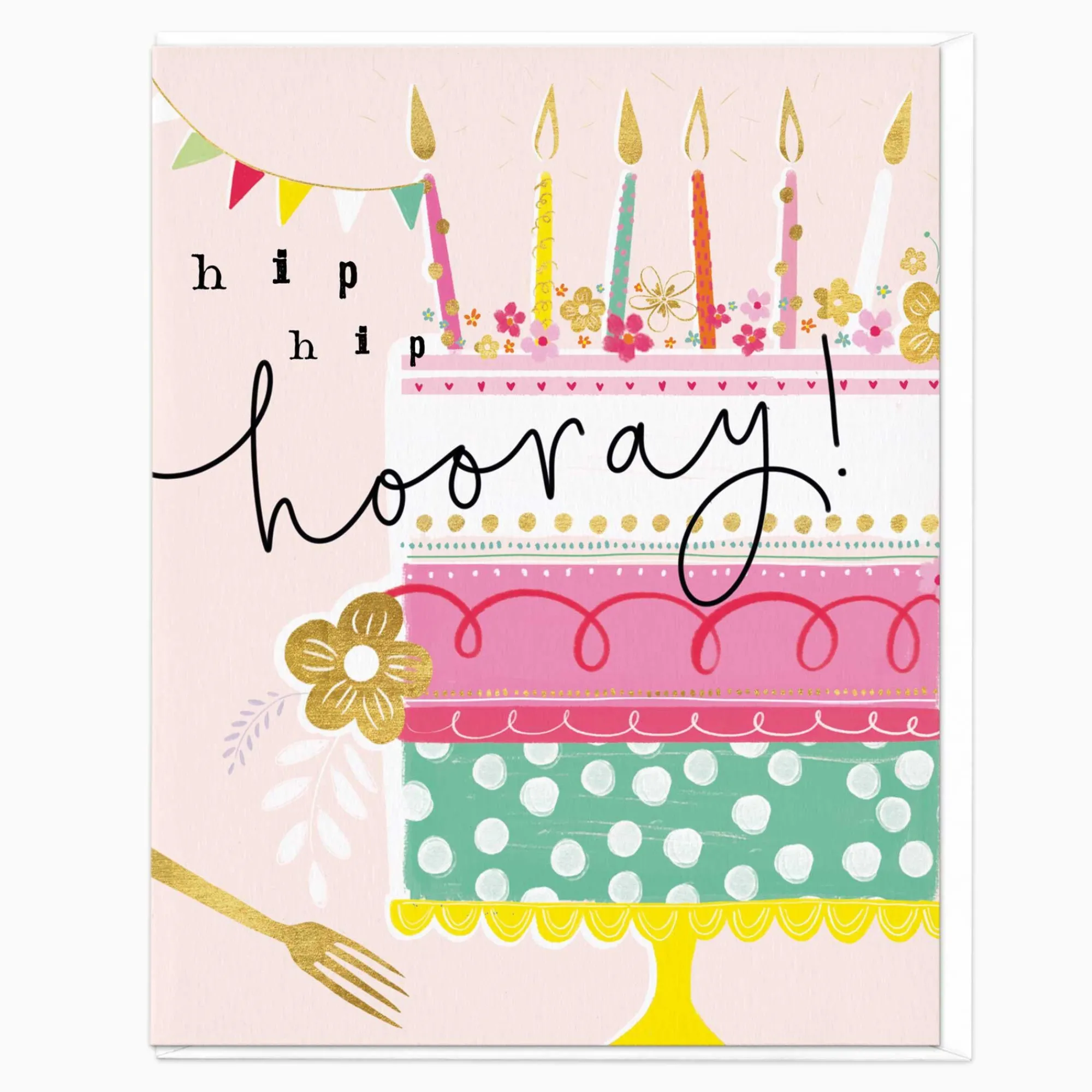 Birthday|For Children*Whistlefish Bright & Bold Birthday Cake Card