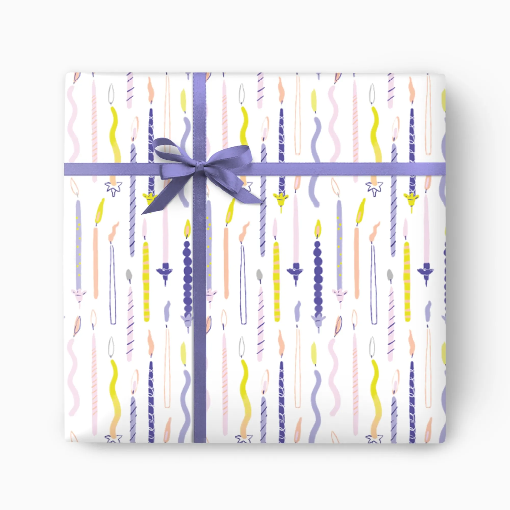 Gift Wrap|Birthday*Whistlefish Bright Candles Wrapping Paper
