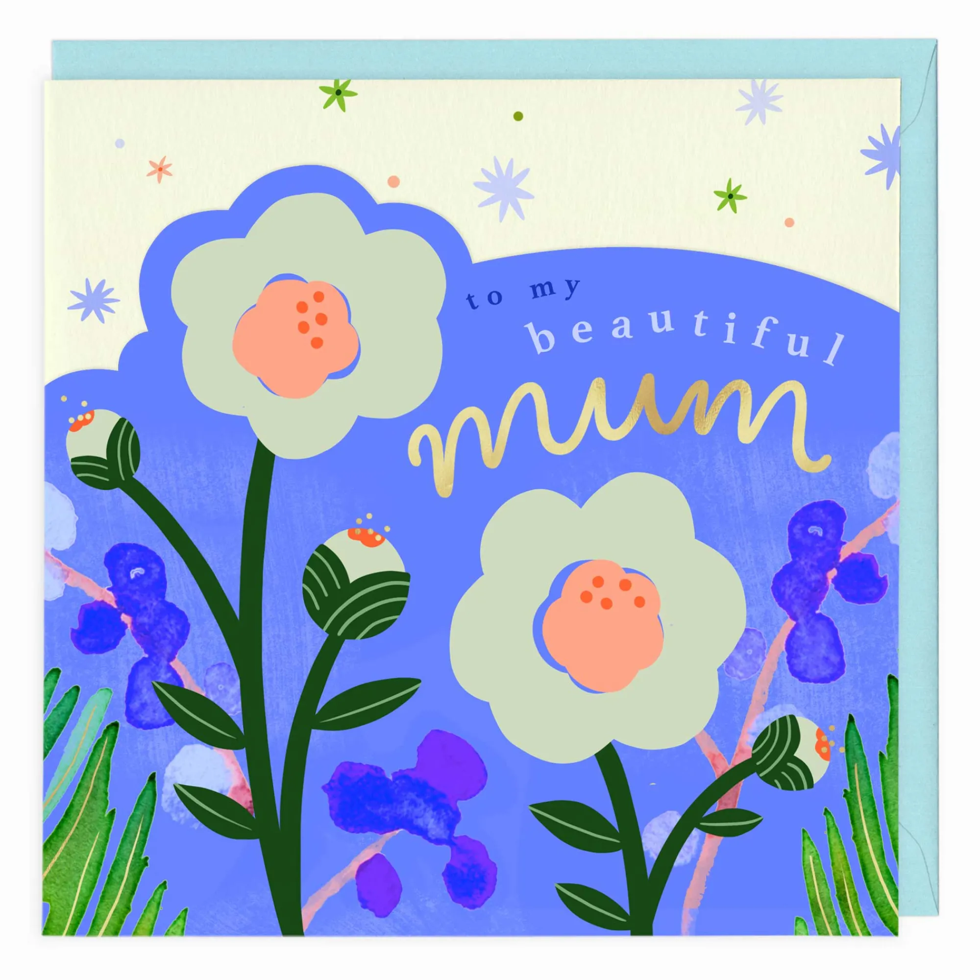 Birthday|Birthday*Whistlefish Bright Summer Floral Mum Card