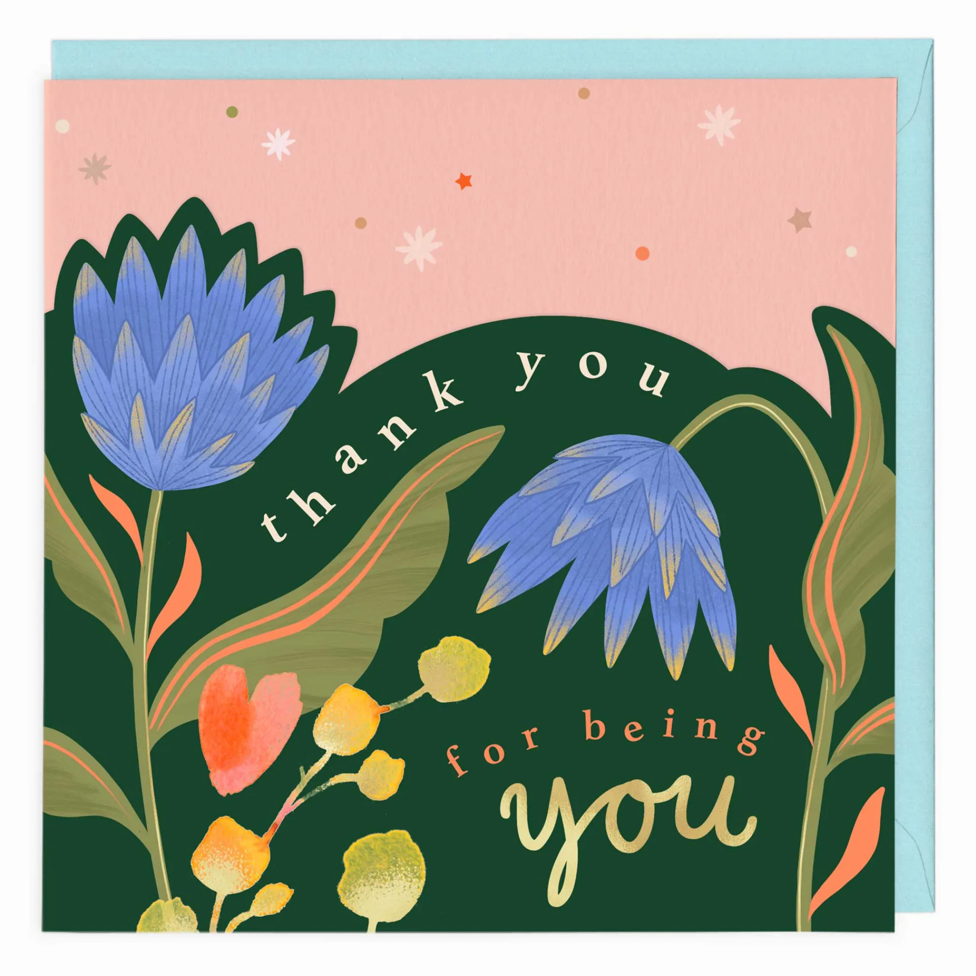 Thank You|For Her*Whistlefish Bright Summer Floral Thank You Card