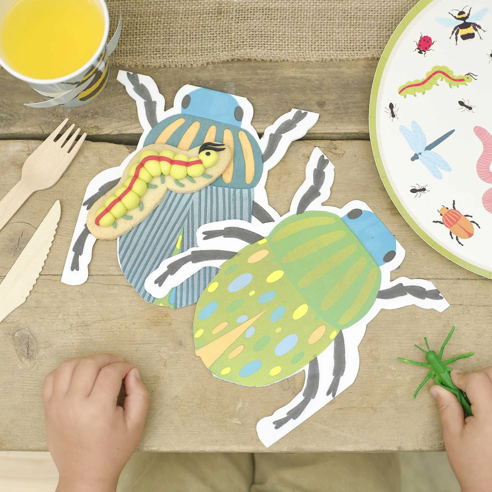 Napkins|Birthday*Whistlefish Bug Party Paper Napkins