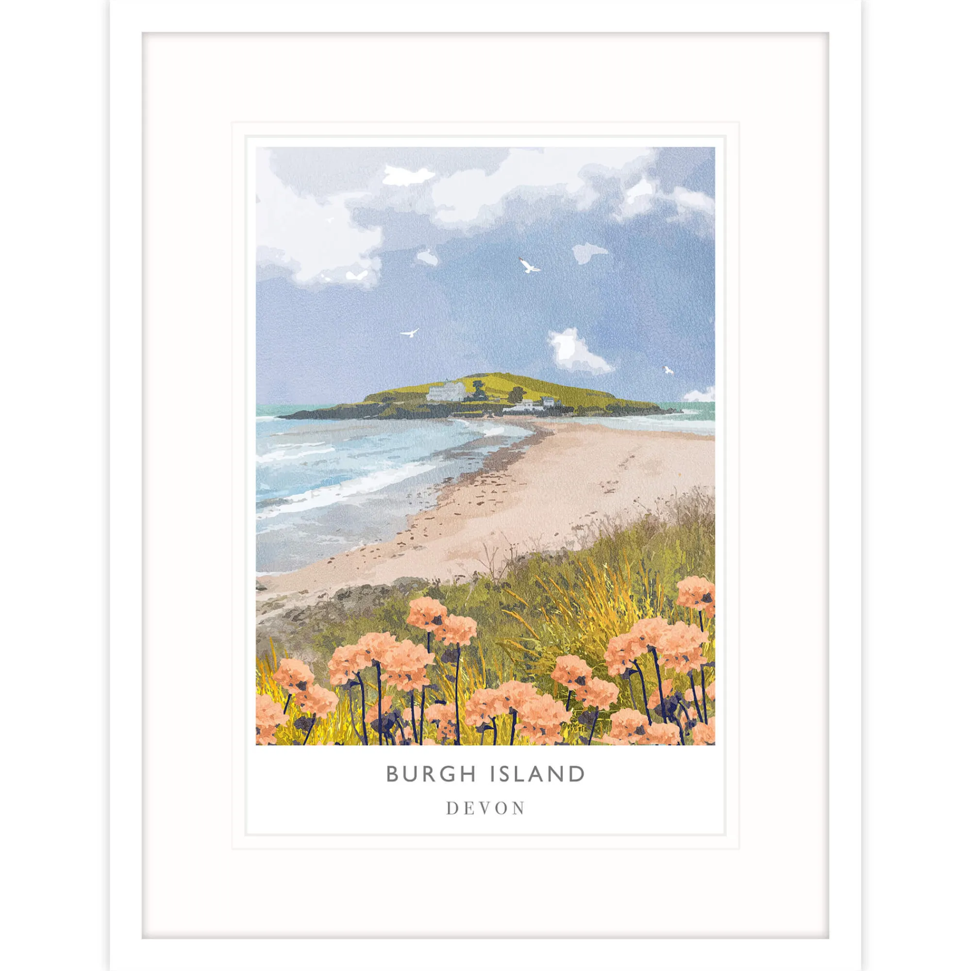 Travel|Framed Prints*Whistlefish Burgh Island Framed Print
