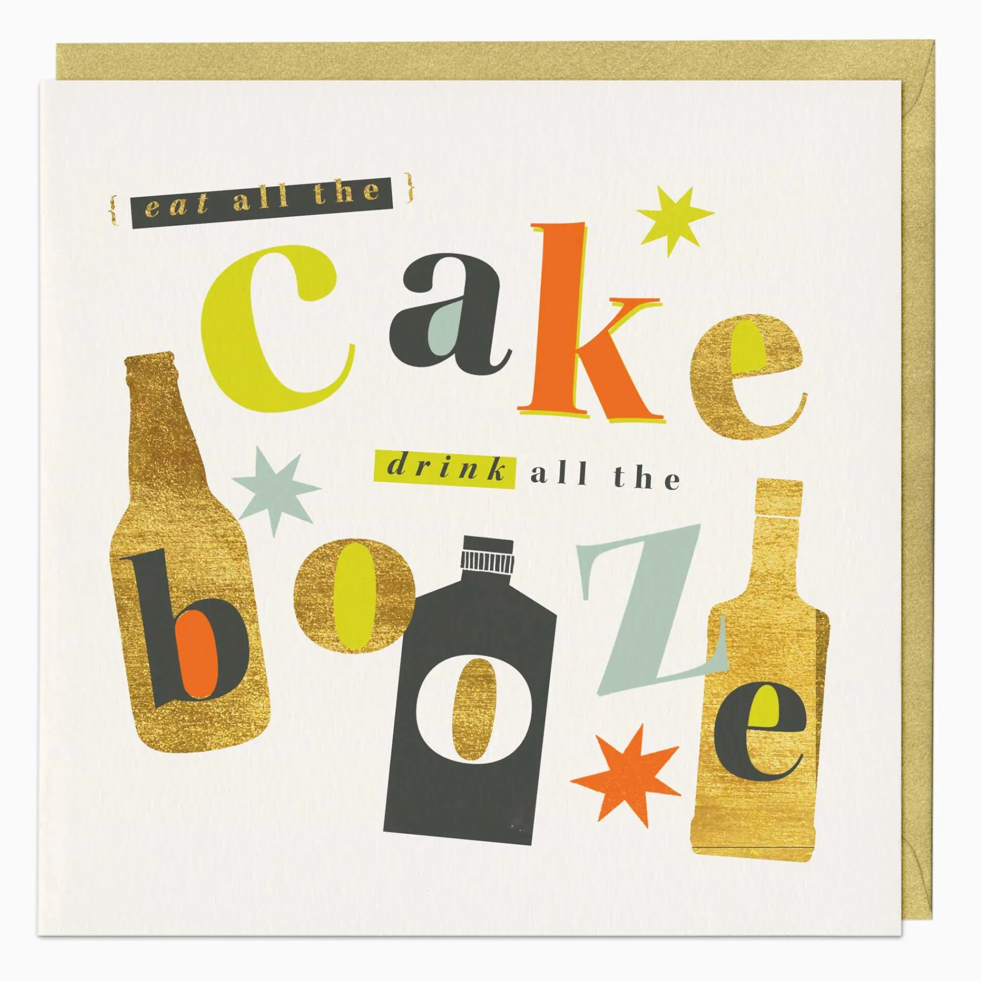 Birthday|For Him*Whistlefish Cake & Booze Birthday Card