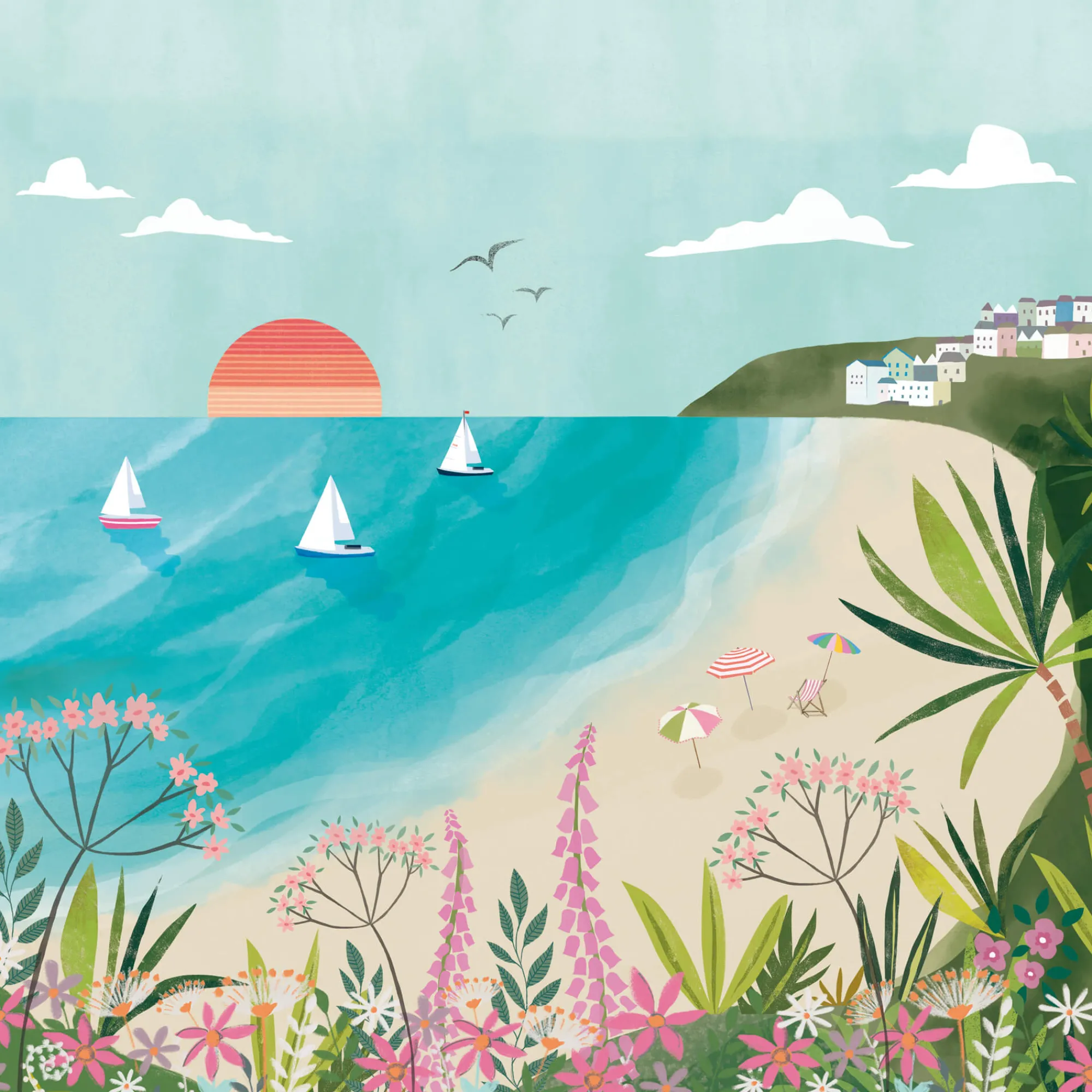 Unframed Prints*Whistlefish Carbis Bay Art Print