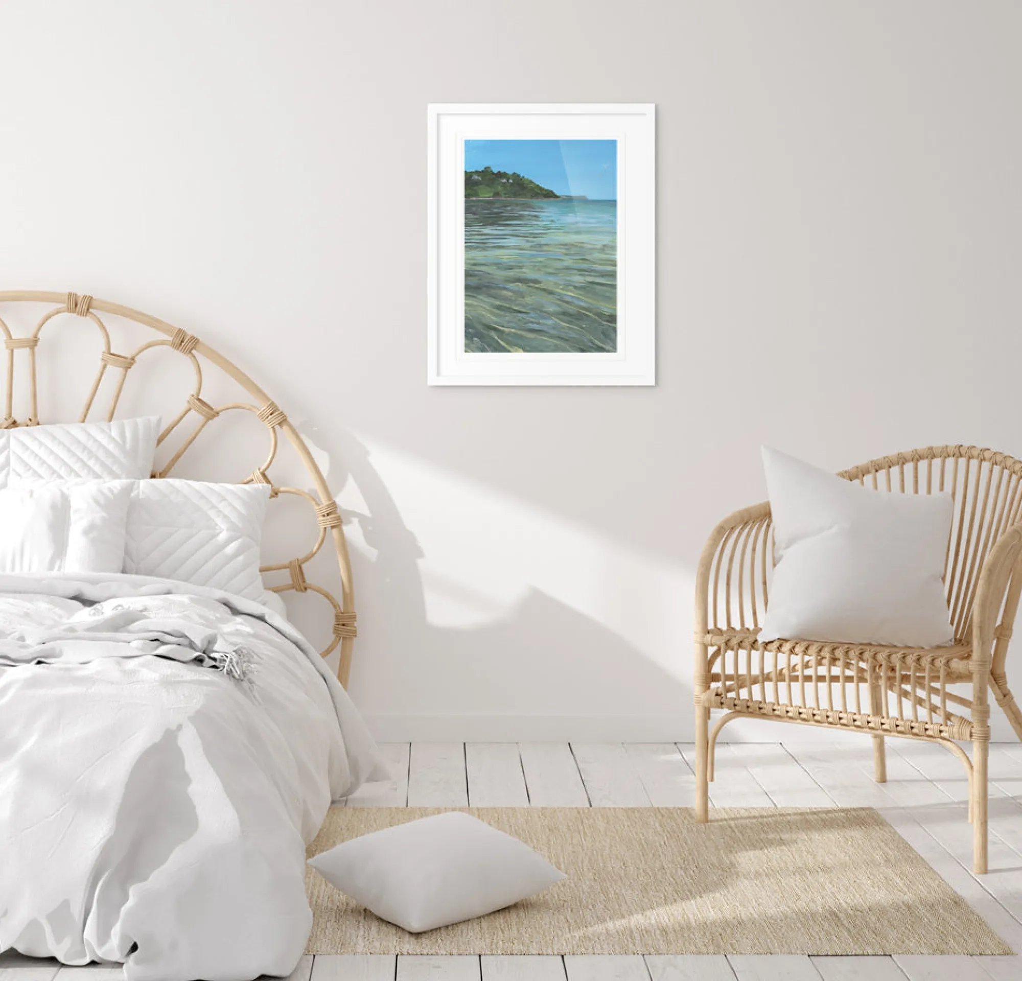 St Ives|Coastal Scenes*Whistlefish Carbis Bay Framed Print