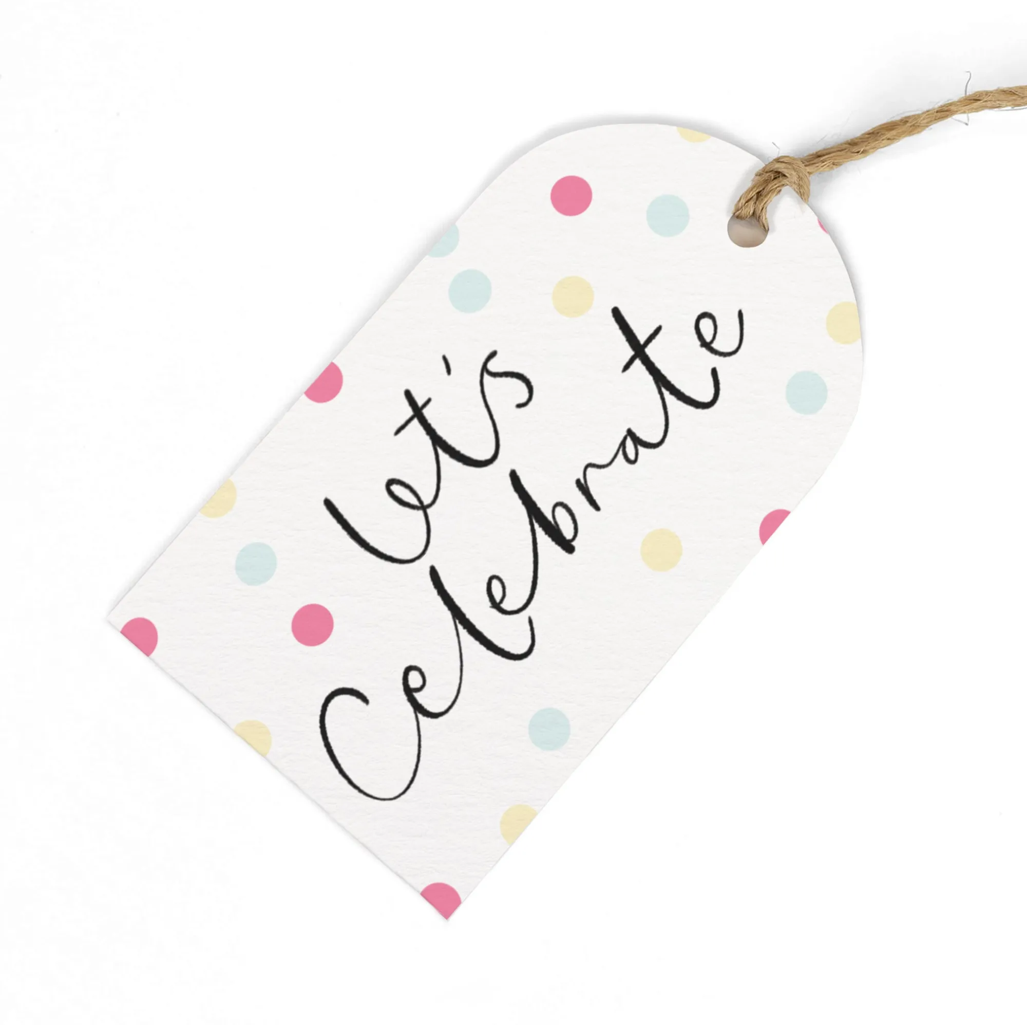 Gift Tags|Gift Tags*Whistlefish Celebrate Spot Pink Gift Tags (Pack of 6)