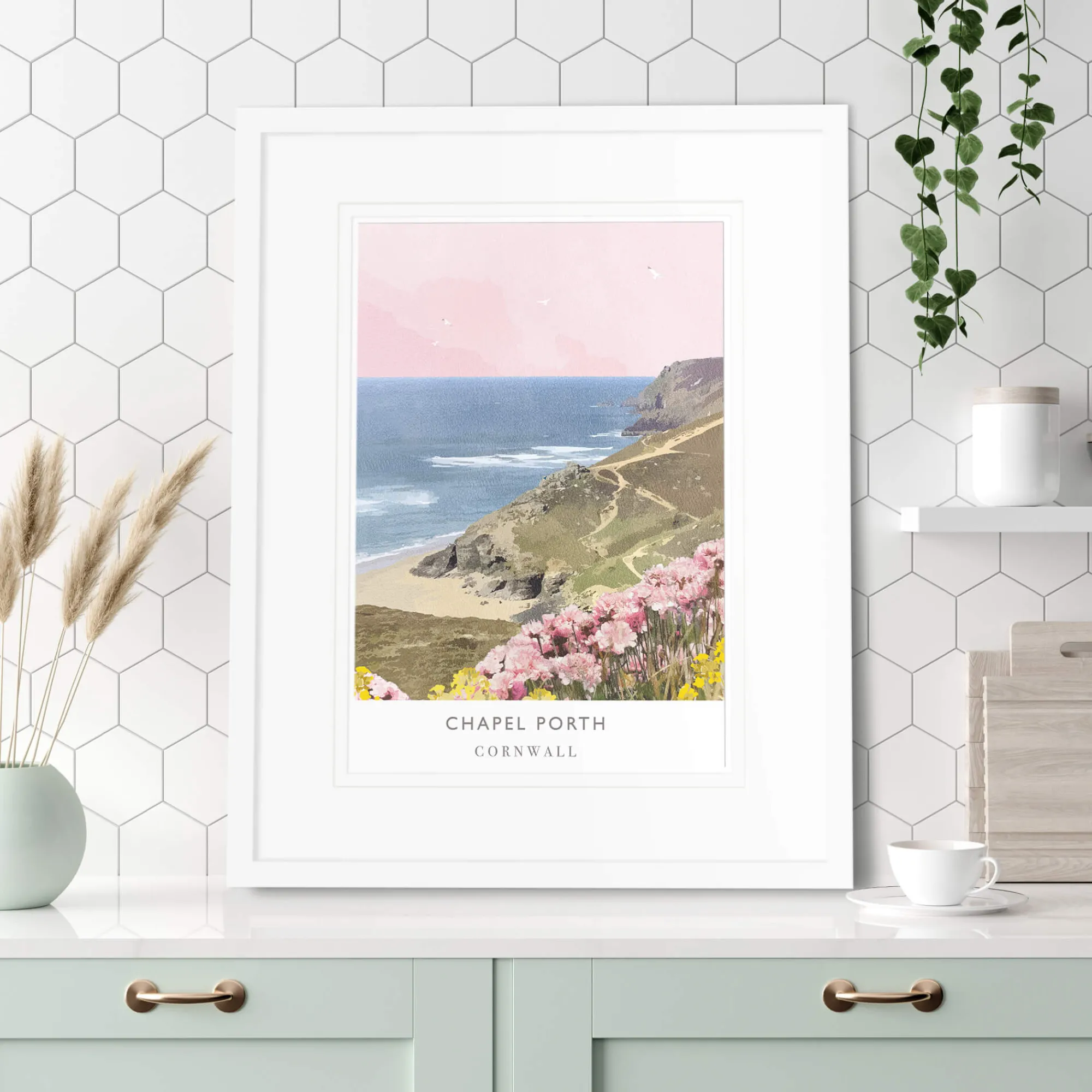 Unframed Prints*Whistlefish Chapel Porth Art Print