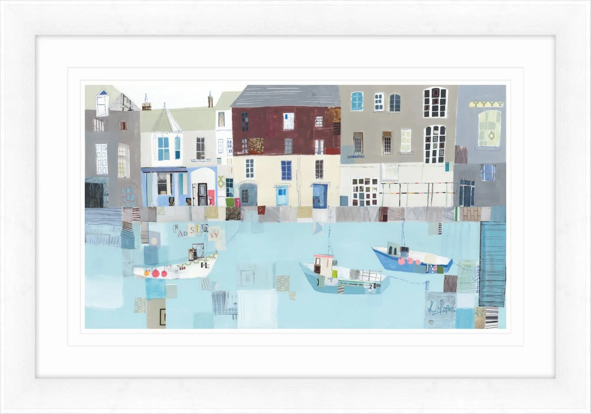 Padstow|Cornwall*Whistlefish Charming Padstow Framed Print