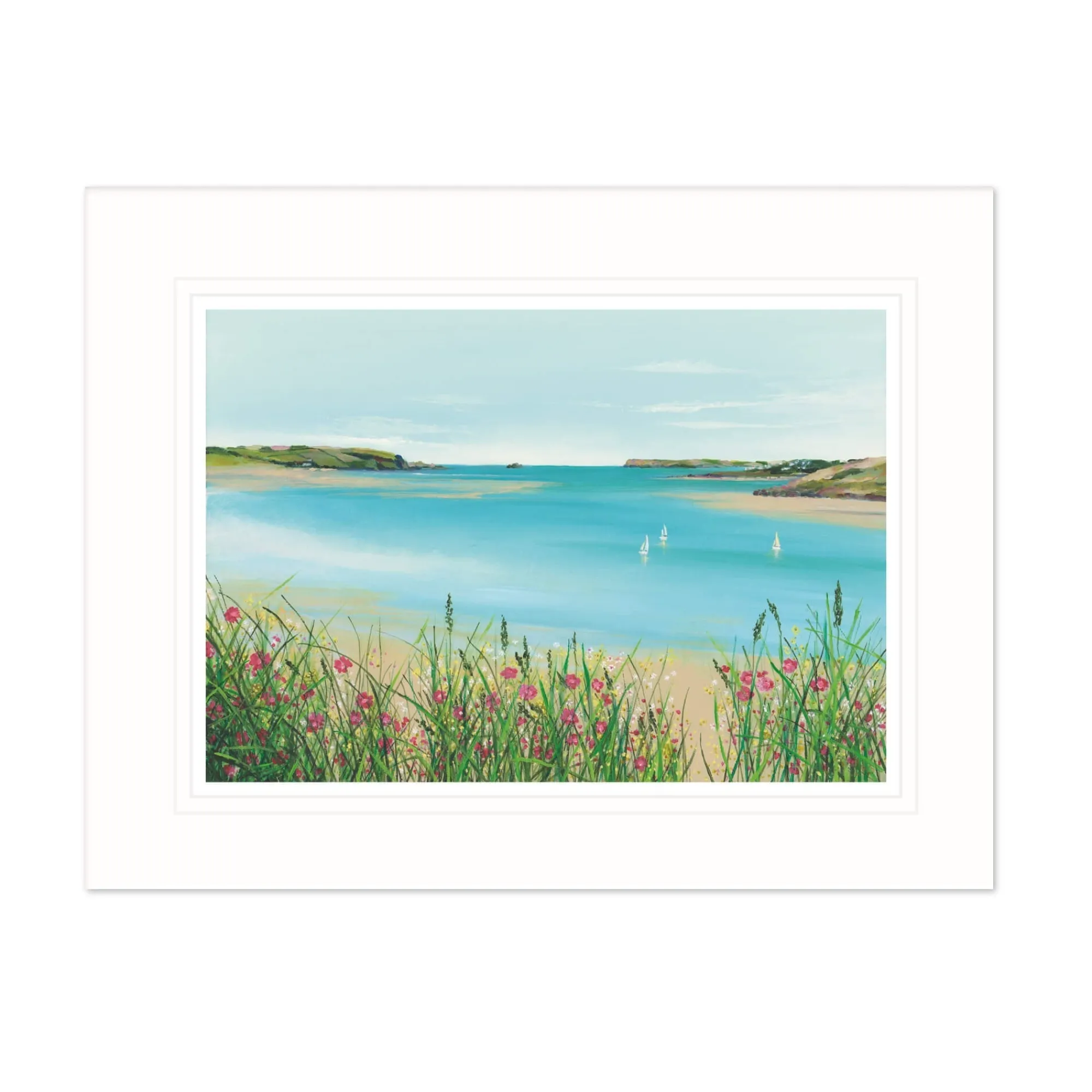 Cornwall|Mounted Prints*Whistlefish Coming Home, Camel Estuary Mounted Print