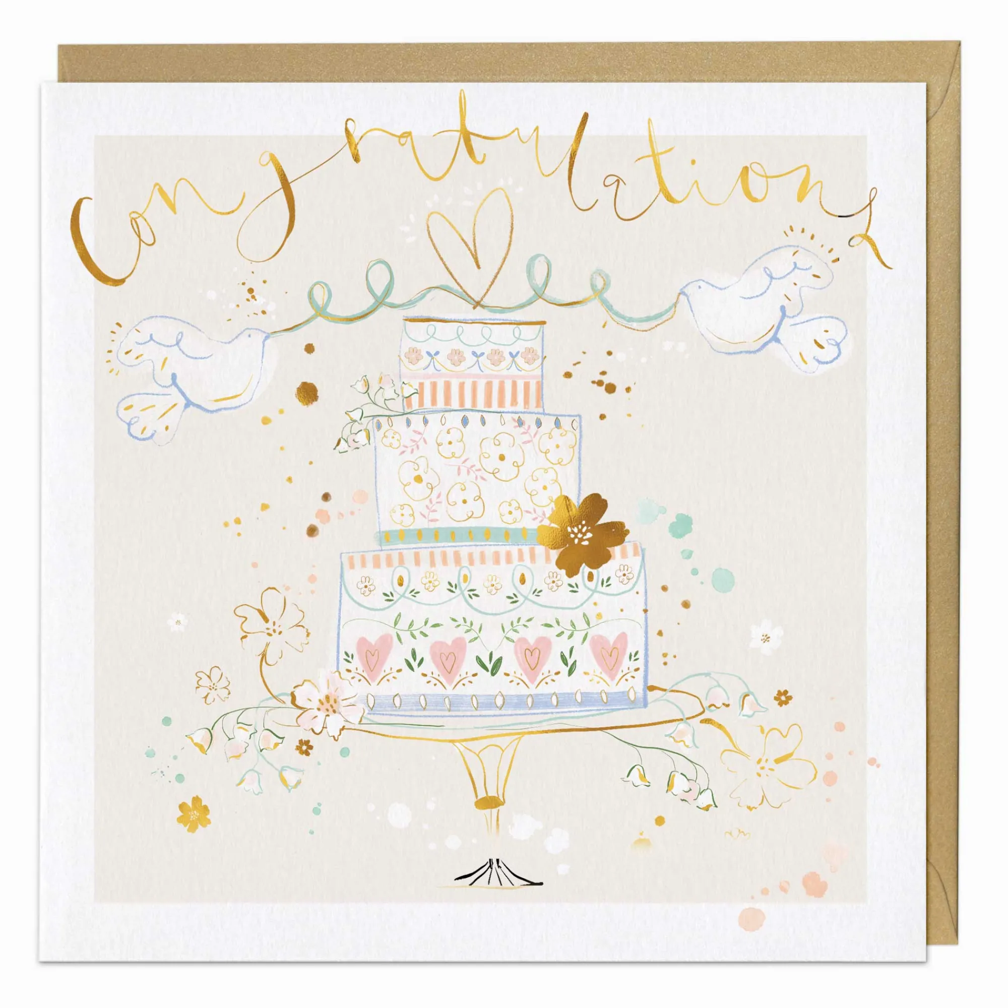 Congratulations*Whistlefish Congratulations Cake Card