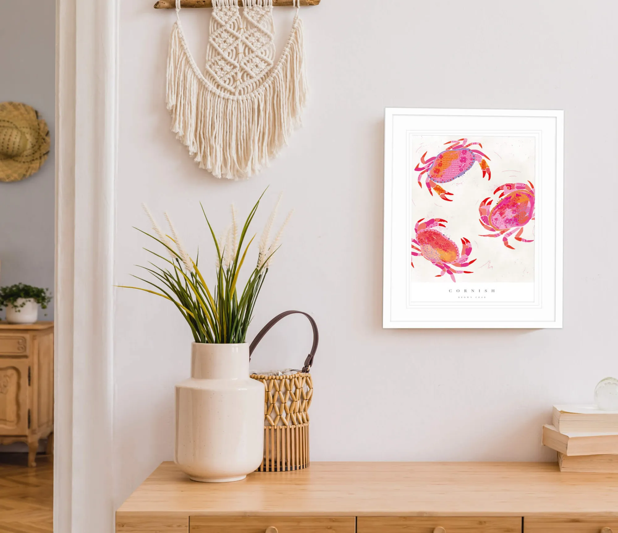 Sea Creatures|Unframed Prints*Whistlefish Cornish Crabs Small Art Print