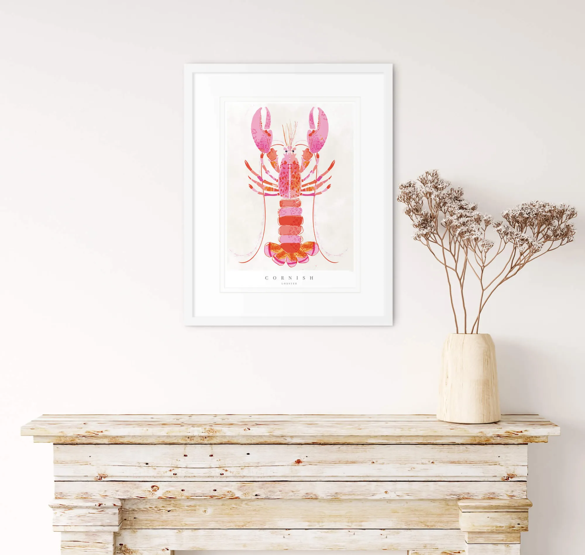 Sea Creatures|Unframed Prints*Whistlefish Cornish Lobster Small Art Print