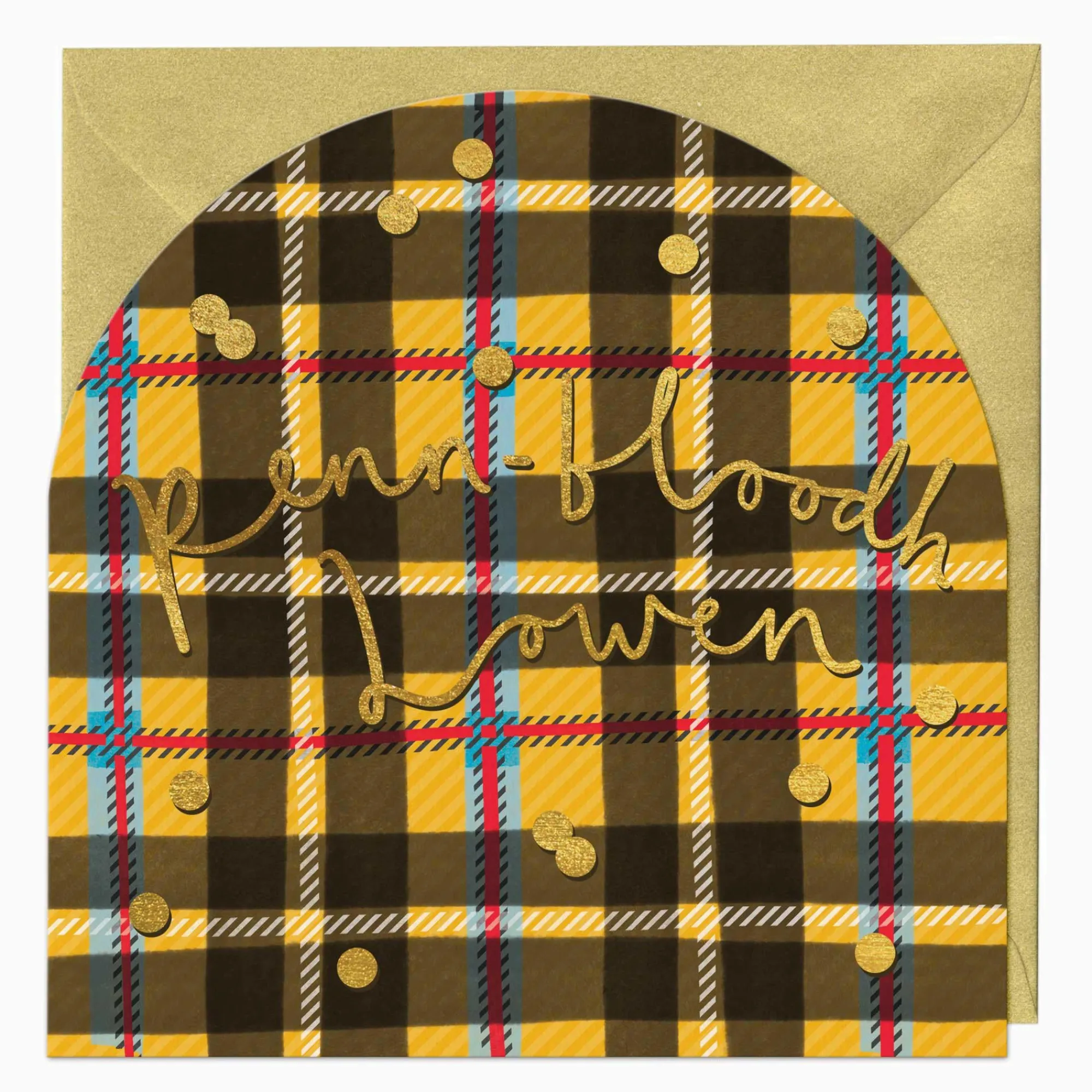 Birthday|For Him*Whistlefish Cornish Tartan Birthday Arch Card
