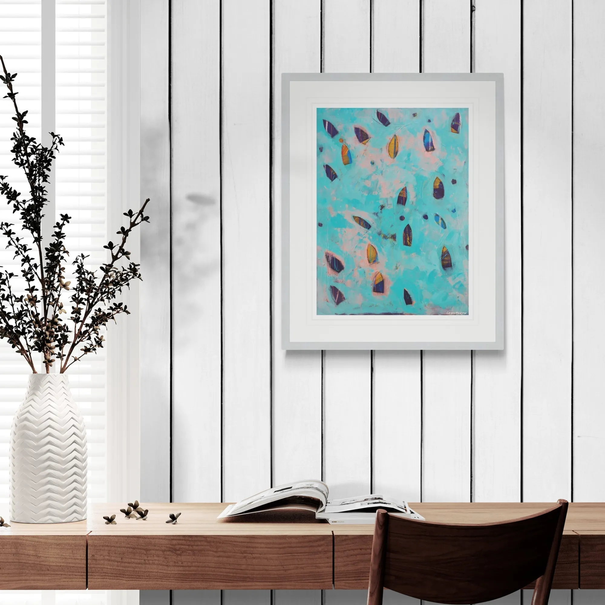 Unframed Prints*Whistlefish Cornish Water Fishing Art Print