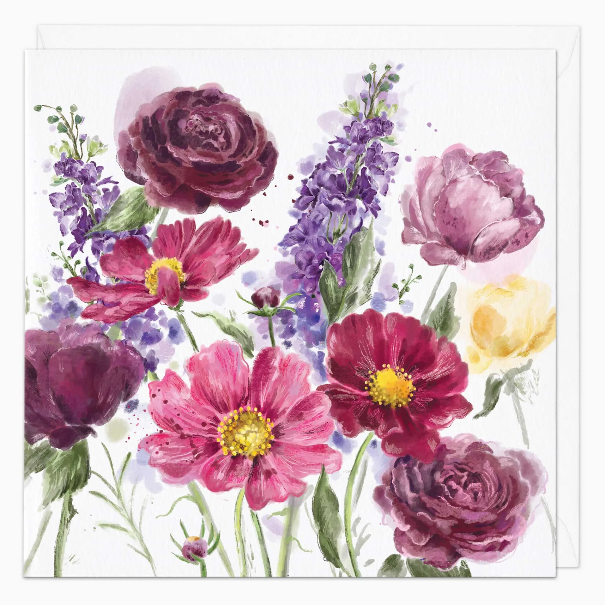 Mother's Day*Whistlefish Cosmos & Roses Art Card