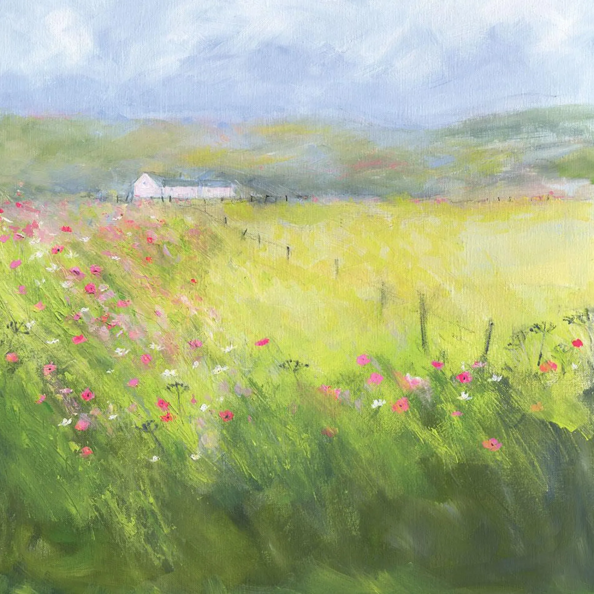 Unframed Prints*Whistlefish Country Meadow Art Print