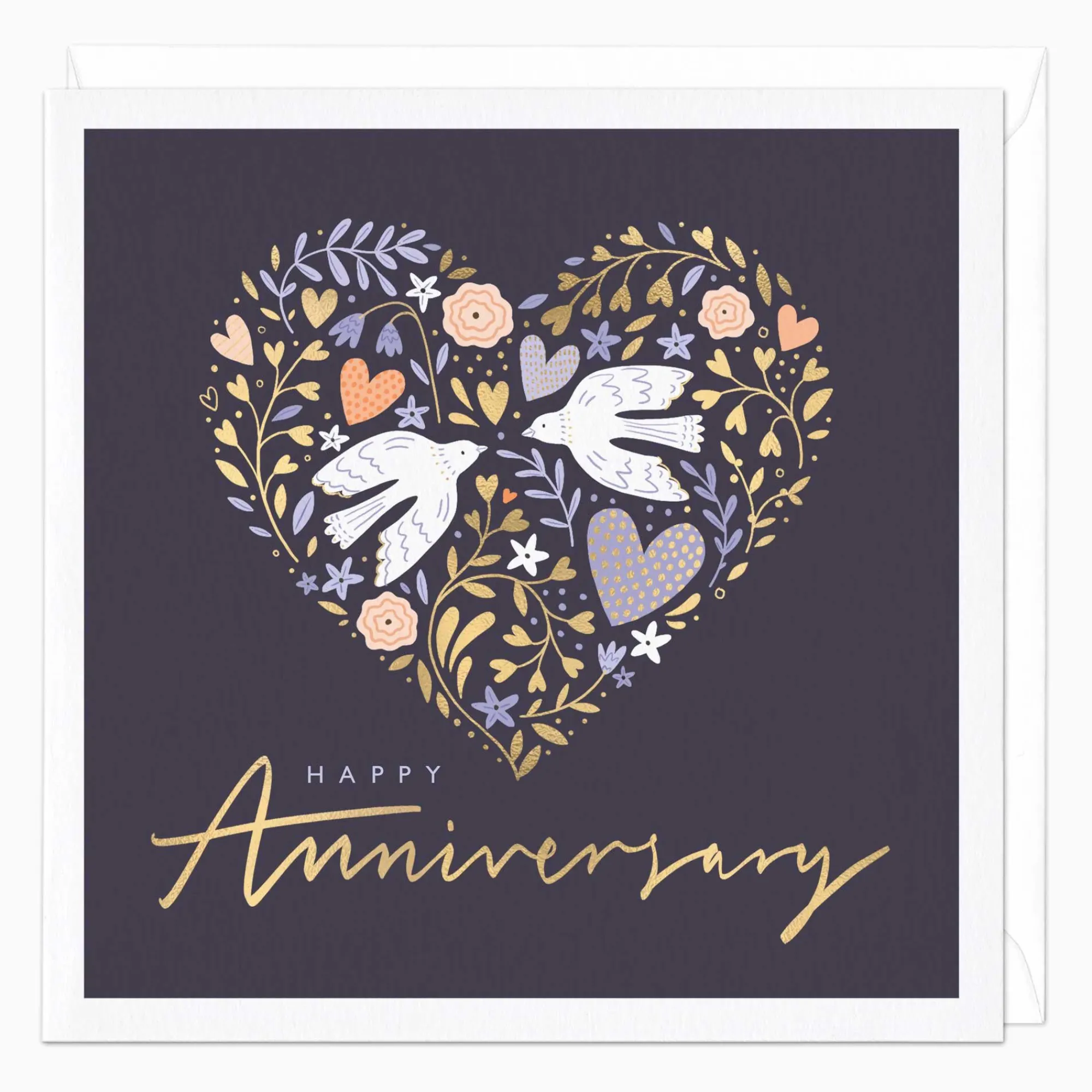 Anniversary*Whistlefish Couples Love Heart Card