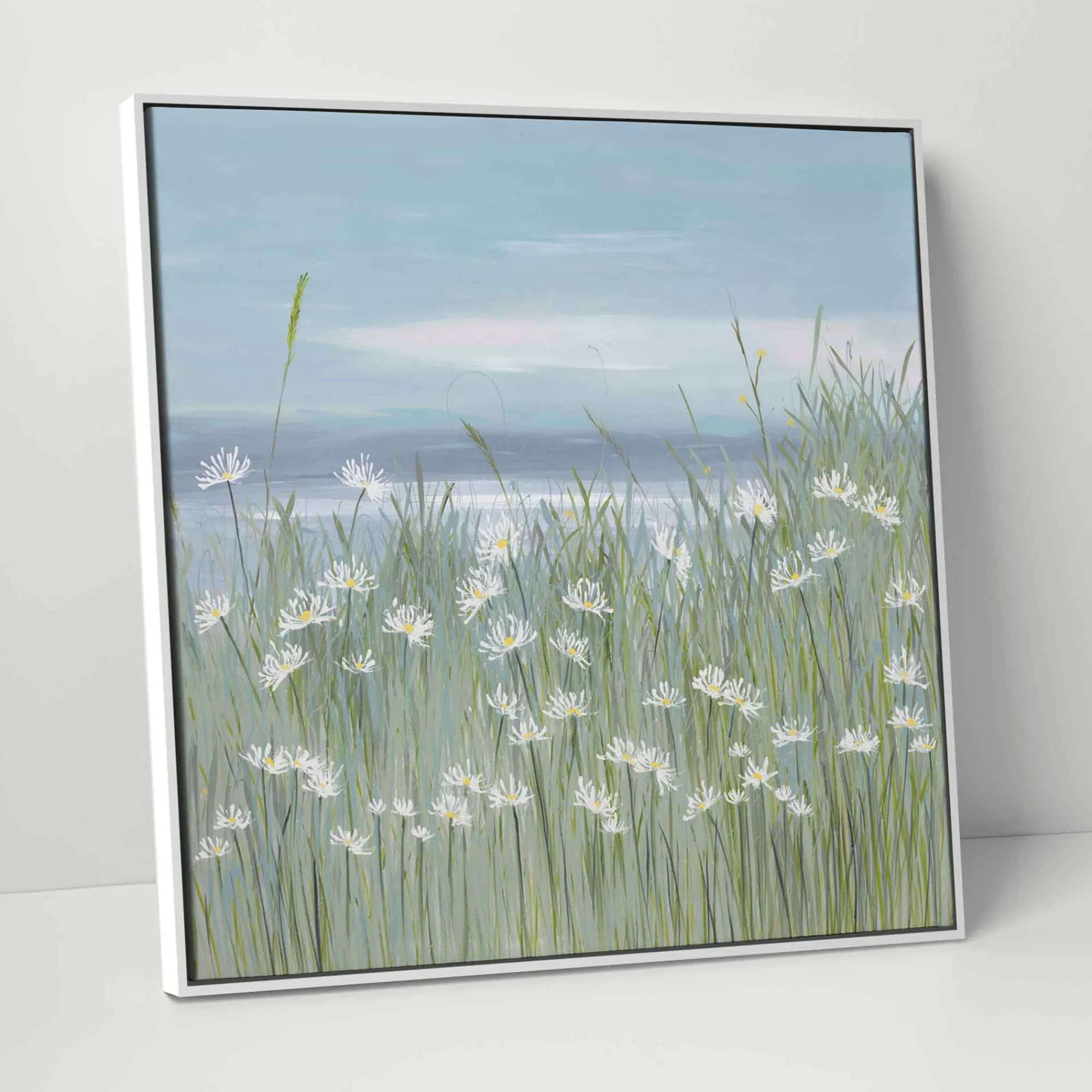 Coastal Scenes|Framed Canvas*Whistlefish Daisy Daisy Framed Canvas