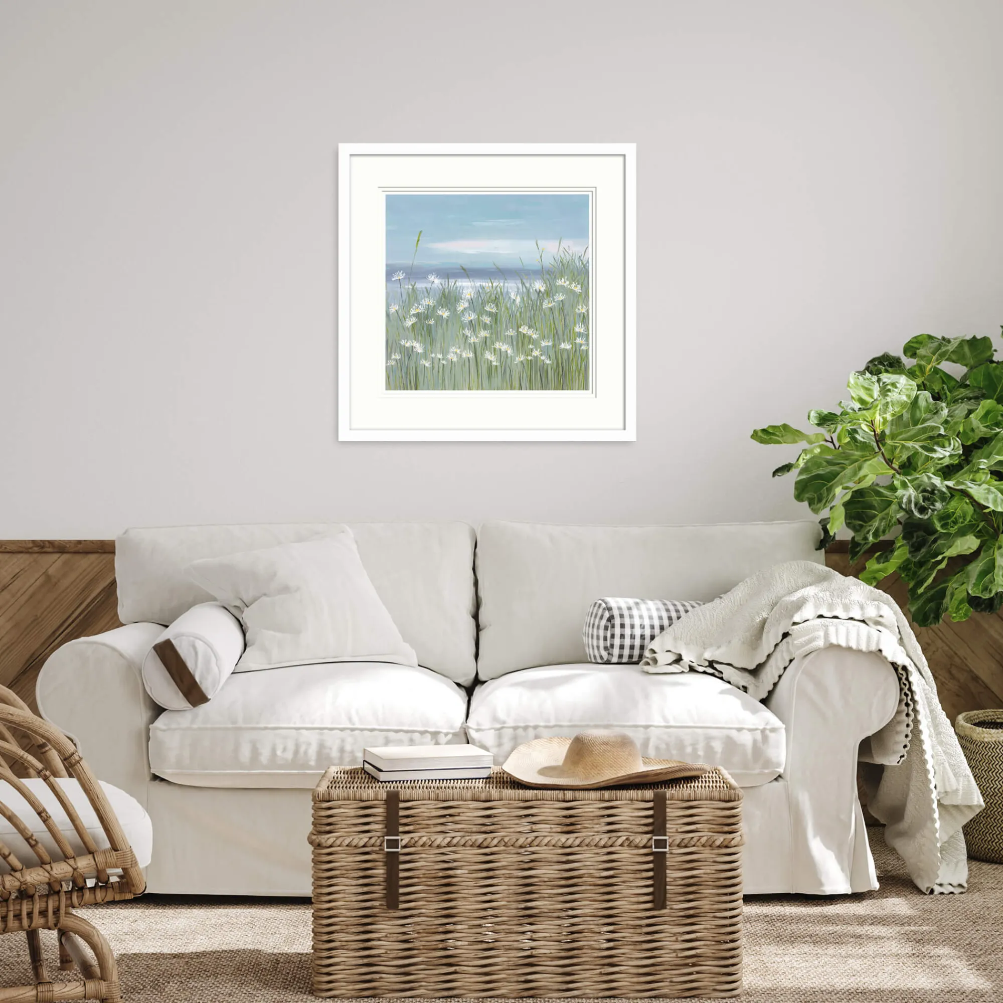 Coastal Scenes|Framed Prints*Whistlefish Daisy Daisy Medium Framed Print