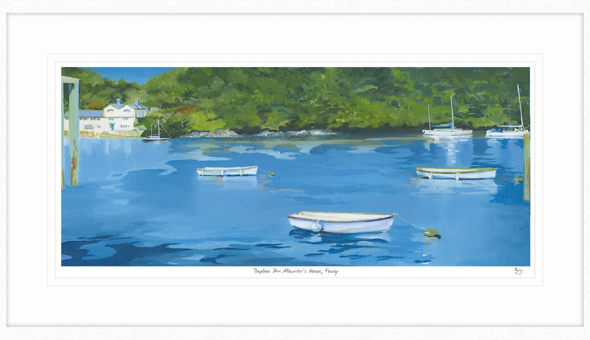 Fowey|Cornwall*Whistlefish Daphne Du Mauriers House Framed Print