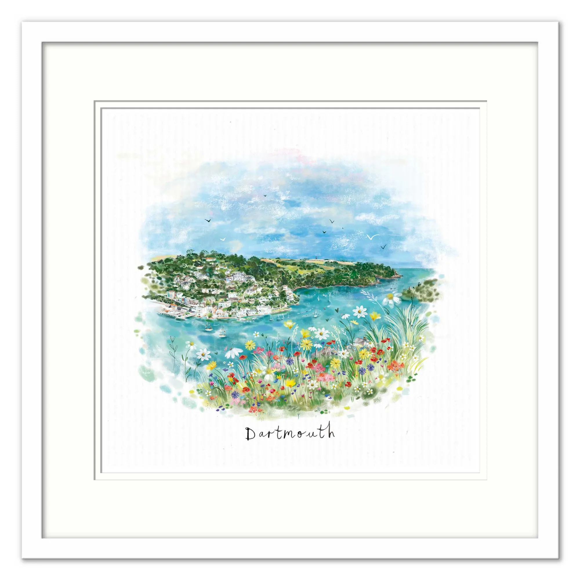 Dartmouth|Devon*Whistlefish Dartmouth Dream View Small Framed Print