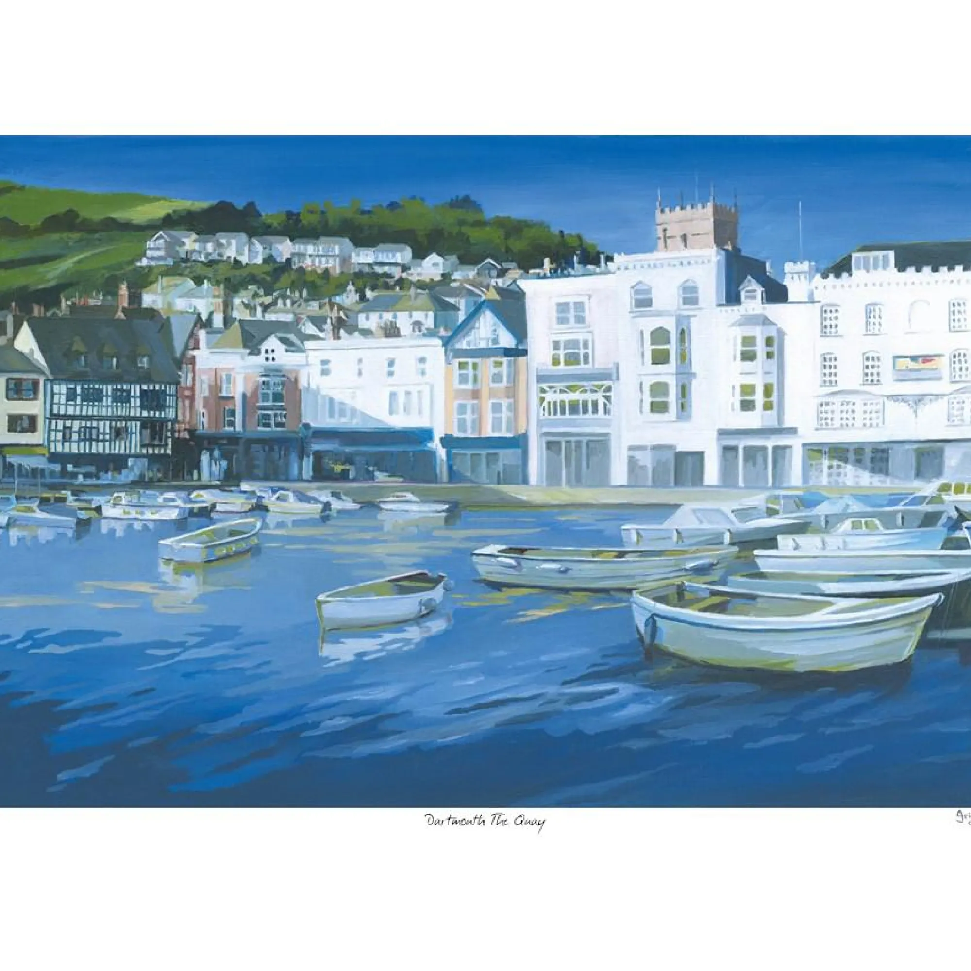 Unframed Prints*Whistlefish Dartmouth, The Quay Art Print