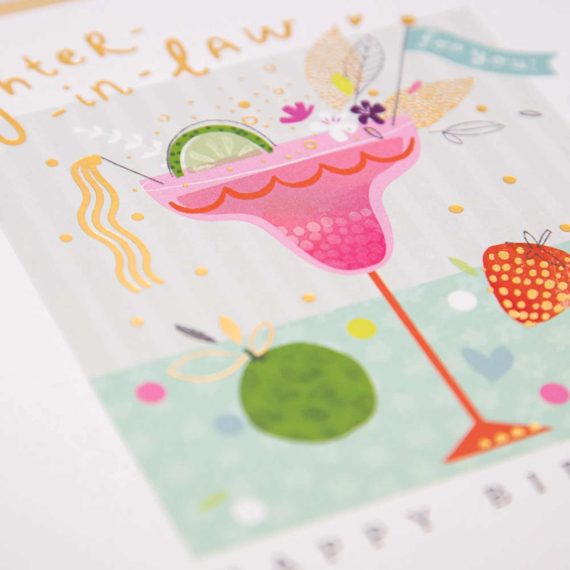 Birthday|For Relatives*Whistlefish Daughter In-Law Birthday Cocktail Card